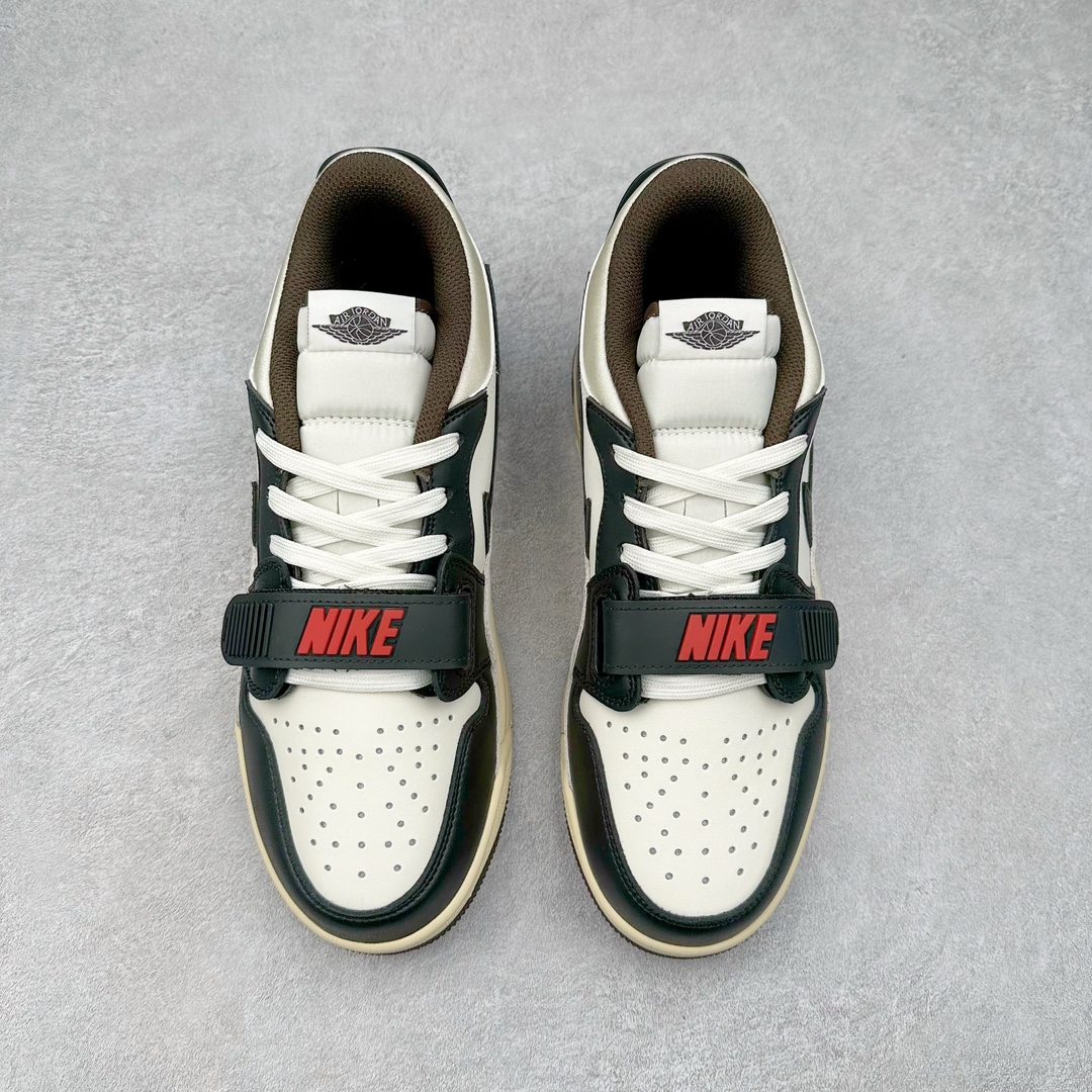 图片[2]-＃PP特价福利 Air Jordan Legacy AJ312 复古篮球鞋 鞋身采用了皮革材质打造 横跨鞋面的魔术贴十分吸睛 侧面的Swoosh Logo的一部分被鞋面遮挡了一部分 颇具玩味 魔术贴上标有NK标识 而鞋舌上是Jordan的经典红色飞翼Logo 后跟和鞋底均采用了AJ3的设计 后跟上同样也使用了经典的爆裂纹图案 尺码：36 36.5 37.5 38 38.5 39 40 40.5 41 42 42.5 43 44 44.5 45 46 47.5-选品中心