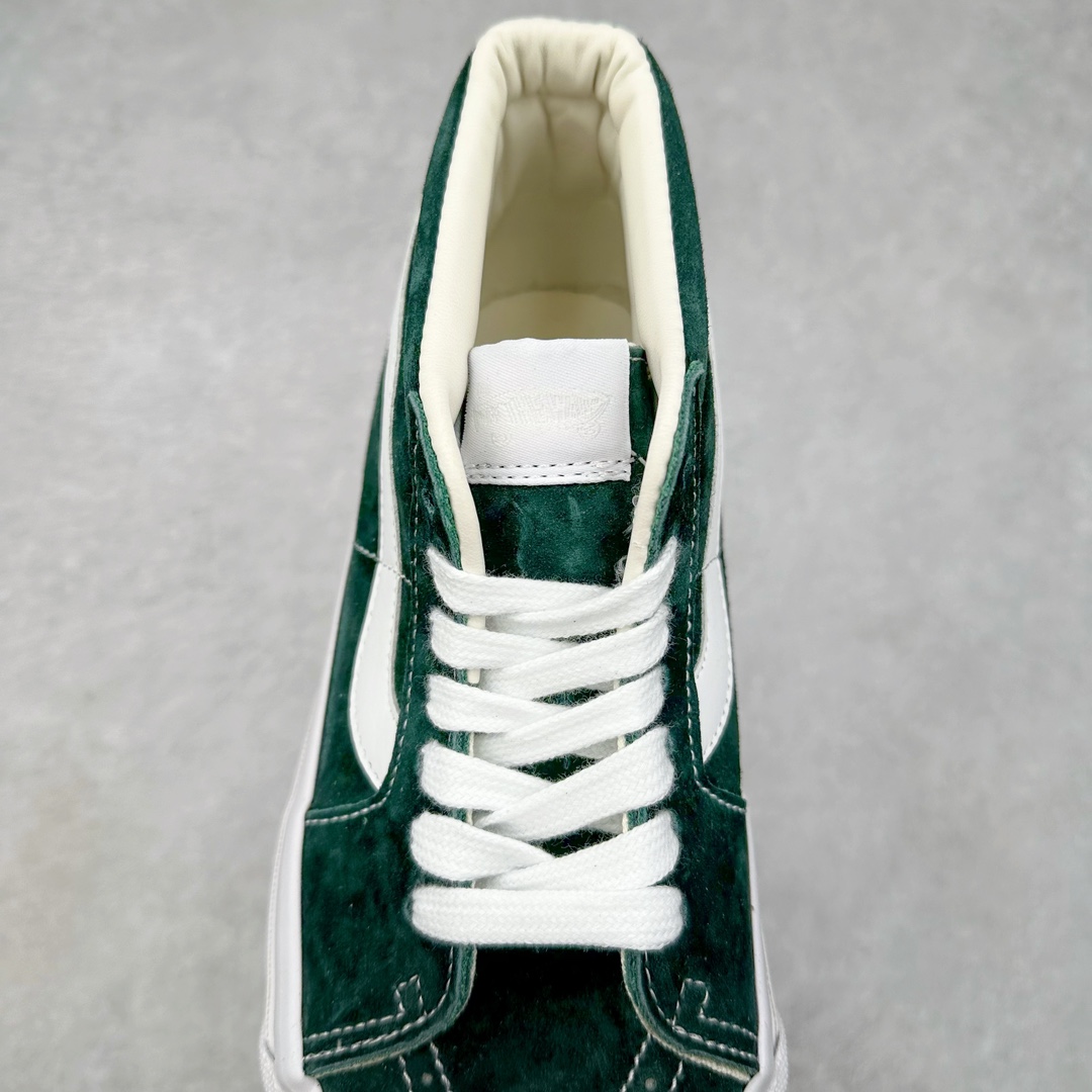 图片[5]-Vans Sk8-Mid Reissue 83 范斯官方 全新VPS高阶支线 纯正的Vans街头风格配上标志性Logo 全麂皮鞋身丰富质感 从鞋型和贴合度方面重塑鞋款 活动鞋垫使脚感更舒适 货号：VN000CQQPRM 深绿 货号：VN000CQQDMV 棕褐 尺码：35 36 36.5 37 38 38.5 39 40 40.5 41 42 42.5 43 44-选品中心