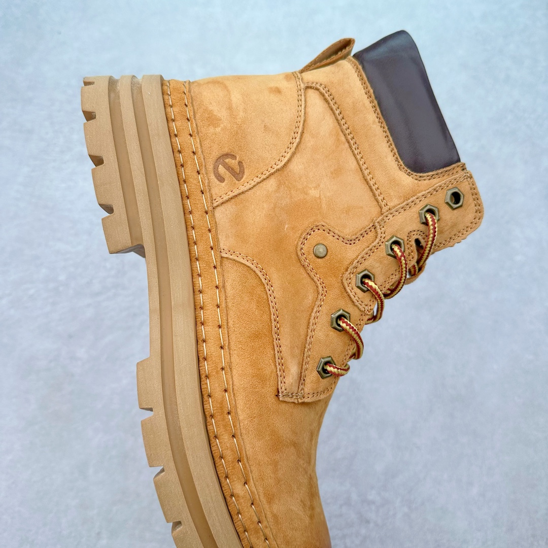 图片[6]-ECCO爱步男鞋大黄靴 防滑厚底马丁靴 工装靴真皮靴 适酷系列 臻选头层皮鞋面 弹性柔韧 舒适透气 带来舒适享受的脚感 贴合足底 便携简约系带设计 可自由调节松紧 细致精湛车线 牢固可靠 带来更持久穿搭品质 防滑弹力鞋底 清晰防滑纹理 轻盈弹力不厚重 抓地耐磨 舒适内里 柔软透气 合脚稳固 尺码：39 40 41 42 43 44 45（皮鞋码）-选品中心