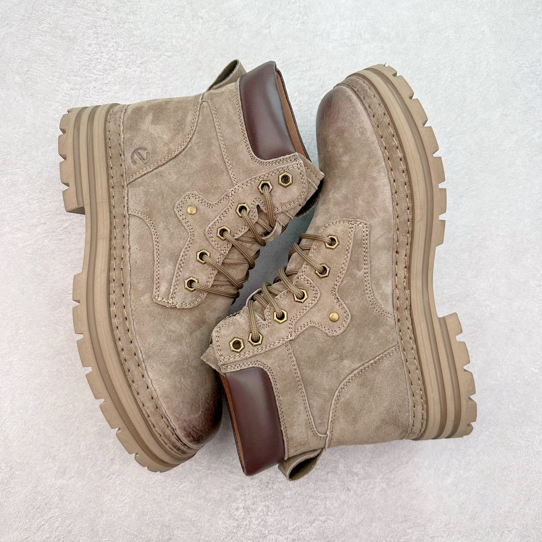 图片[3]-ECCO爱步男鞋大黄靴 防滑厚底马丁靴 工装靴真皮靴 适酷系列 臻选头层皮鞋面 弹性柔韧 舒适透气 带来舒适享受的脚感 贴合足底 便携简约系带设计 可自由调节松紧 细致精湛车线 牢固可靠 带来更持久穿搭品质 防滑弹力鞋底 清晰防滑纹理 轻盈弹力不厚重 抓地耐磨 舒适内里 柔软透气 合脚稳固 尺码：39 40 41 42 43 44 45（皮鞋码）-选品中心