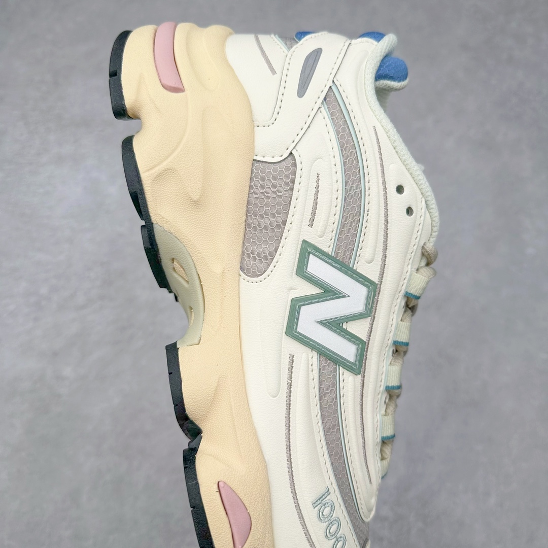 图片[6]-＃GT纯原福利 New Balance M1000 NB新百伦系列低帮复古老爹风休闲运动慢跑鞋 据悉，New Balance的复古鞋型M1000系列将在2024年正式回归。而自家美产创意总监Teddy Santis的AIMÉ LEON DORE也将率先推出联名1000撑撑场子，鞋款预计将在今年正式发布。New Balance1000系列作为NB最高端的鞋型，诞生于1999年，一度成为当年的热门鞋型，神似Nike Air Max95，现在看来也是一双符合潮流趋势的复古老爹鞋型。此番Teddy Santis亲自操刀，将丰富的配色和升级材质于复古的1000鞋型结合，鞋身采用米色、绿色和粉色的搭配。\\\”N\\\”字Logo也以全新的设计呈现，以1000标志性的网布和皮革材质打造，带来全新的视觉体验。后续ALD和New Balance1000的联名还将推出纯白配色，具体颜值还要等更多实物图的释出。AIMÉ LEON DORE和New Balance的多次联名一直有着超高的人气，无论是550还是1906R都有着不低的溢价，预计此番颜值不错的全新1000也会有着较高的人气。尺码：36 37 37.5 38 38.5 39.5 40 40.5 41.5 42 42.5 43 44 44.5 45 45.5 46.5-选品中心