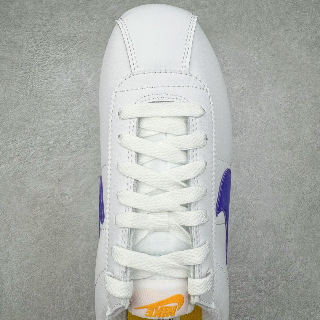 图片[4]-＃JC纯原 NK Classic Cortez Leather 阿甘复古初代皮革慢跑鞋 DM4044-106 实体平台指令订单 全套原纸板楦头开发 原厂数据大底磨具 一比一鞋头弧度高度鞋身弧度 细节品控鞋型随意对比 正确烫金高频细节 公司级标准检验QC 区分市面一切版本 完美复刻阿甘复古鞋型 尺码：35.5 36 36.5 37.5 38 38.5 39 40 40.5 41 42 42.5 43 44 45-选品中心