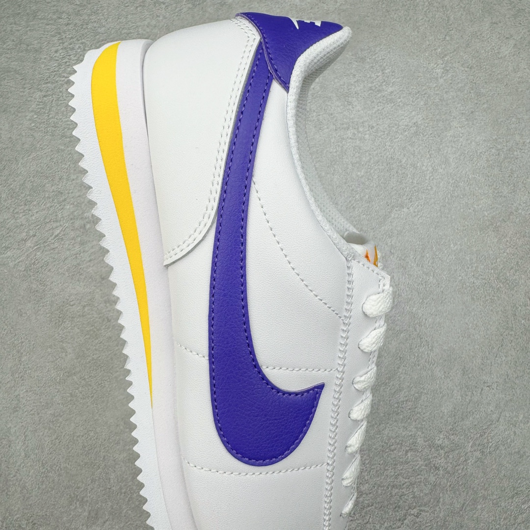 图片[6]-＃JC纯原 NK Classic Cortez Leather 阿甘复古初代皮革慢跑鞋 DM4044-106 实体平台指令订单 全套原纸板楦头开发 原厂数据大底磨具 一比一鞋头弧度高度鞋身弧度 细节品控鞋型随意对比 正确烫金高频细节 公司级标准检验QC 区分市面一切版本 完美复刻阿甘复古鞋型 尺码：35.5 36 36.5 37.5 38 38.5 39 40 40.5 41 42 42.5 43 44 45-选品中心
