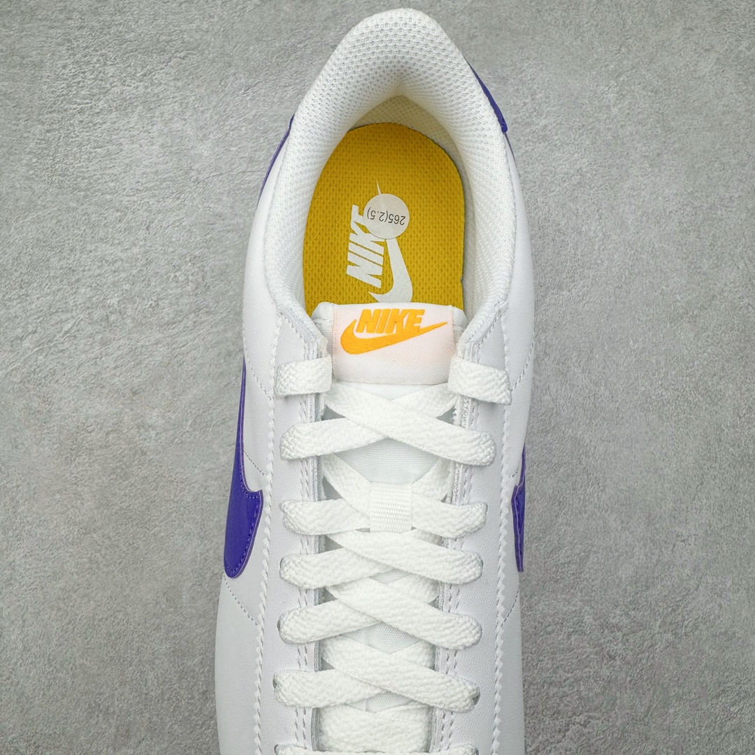 图片[5]-＃JC纯原 NK Classic Cortez Leather 阿甘复古初代皮革慢跑鞋 DM4044-106 实体平台指令订单 全套原纸板楦头开发 原厂数据大底磨具 一比一鞋头弧度高度鞋身弧度 细节品控鞋型随意对比 正确烫金高频细节 公司级标准检验QC 区分市面一切版本 完美复刻阿甘复古鞋型 尺码：35.5 36 36.5 37.5 38 38.5 39 40 40.5 41 42 42.5 43 44 45-选品中心