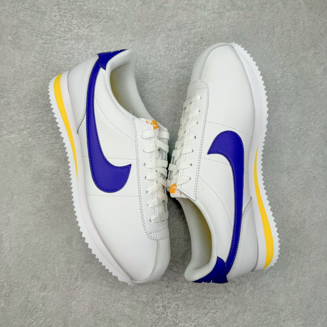 图片[3]-＃JC纯原 NK Classic Cortez Leather 阿甘复古初代皮革慢跑鞋 DM4044-106 实体平台指令订单 全套原纸板楦头开发 原厂数据大底磨具 一比一鞋头弧度高度鞋身弧度 细节品控鞋型随意对比 正确烫金高频细节 公司级标准检验QC 区分市面一切版本 完美复刻阿甘复古鞋型 尺码：35.5 36 36.5 37.5 38 38.5 39 40 40.5 41 42 42.5 43 44 45-选品中心