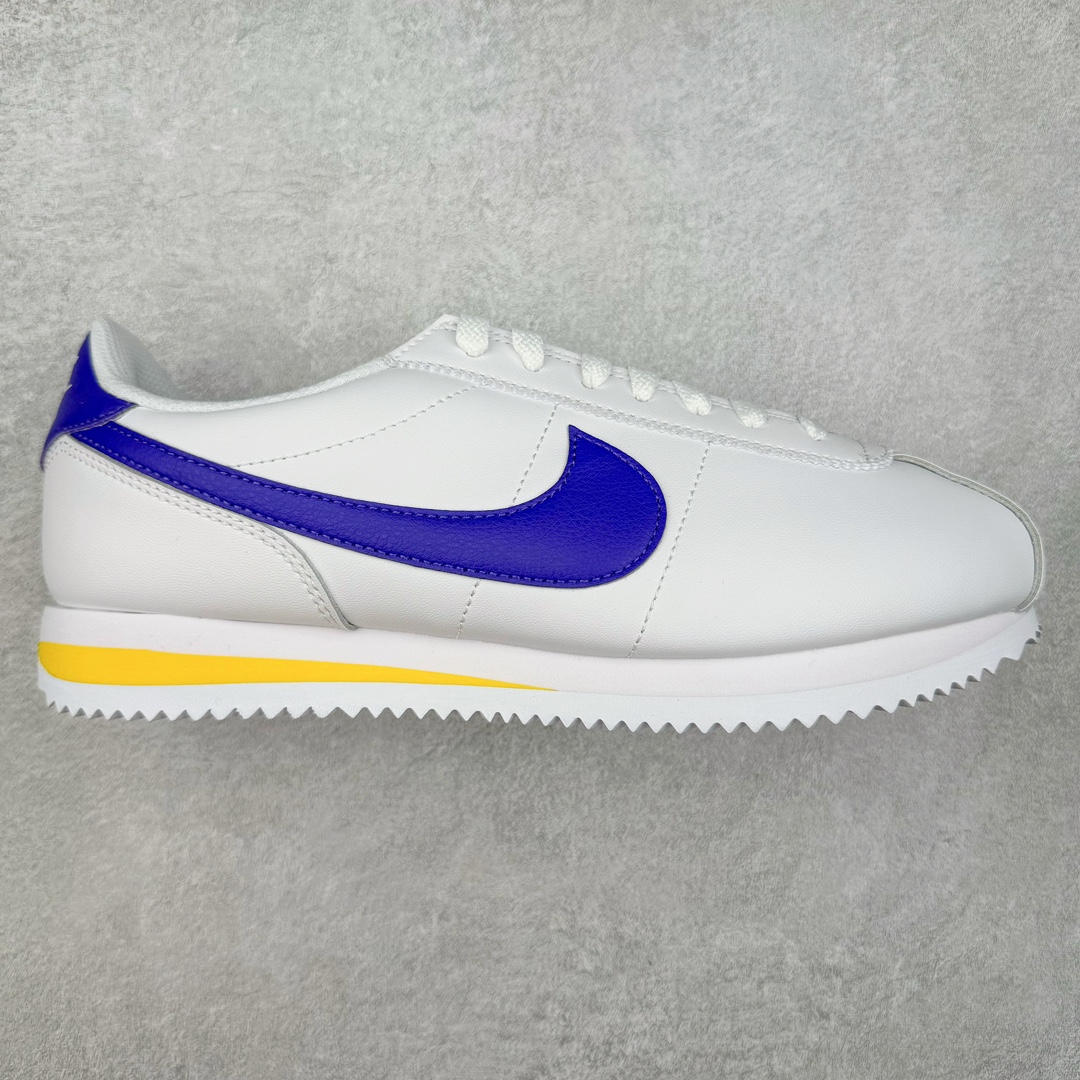 ＃JC纯原 NK Classic Cortez Leather 阿甘复古初代皮革慢跑鞋 DM4044-106 实体平台指令订单 全套原纸板楦头开发 原厂数据大底磨具 一比一鞋头弧度高度鞋身弧度 细节品控鞋型随意对比 正确烫金高频细节 公司级标准检验QC 区分市面一切版本 完美复刻阿甘复古鞋型 尺码：35.5 36 36.5 37.5 38 38.5 39 40 40.5 41 42 42.5 43 44 45-选品中心