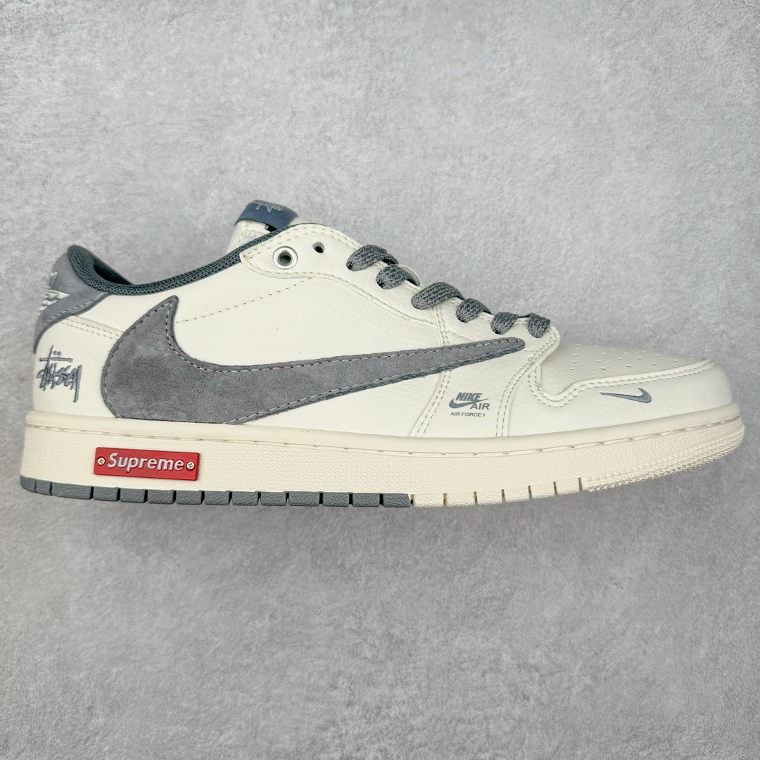 TS x Air Jordan AJ1 Low 倒钩低帮联名定制配色 SJ2068-125 原厂内置气垫魔块 A模大底 头层小牛皮 鞋舌AJ原厂专用牛津布+AJ专用反口珍珠布+原厂无杂质高弹内里海棉+特殊封边弹力鞋带 尺码：36 36.5 37.5 38 38.5 39 40 40.5 41 42 42.5 43 44 44.5 45 46 47.5-选品中心