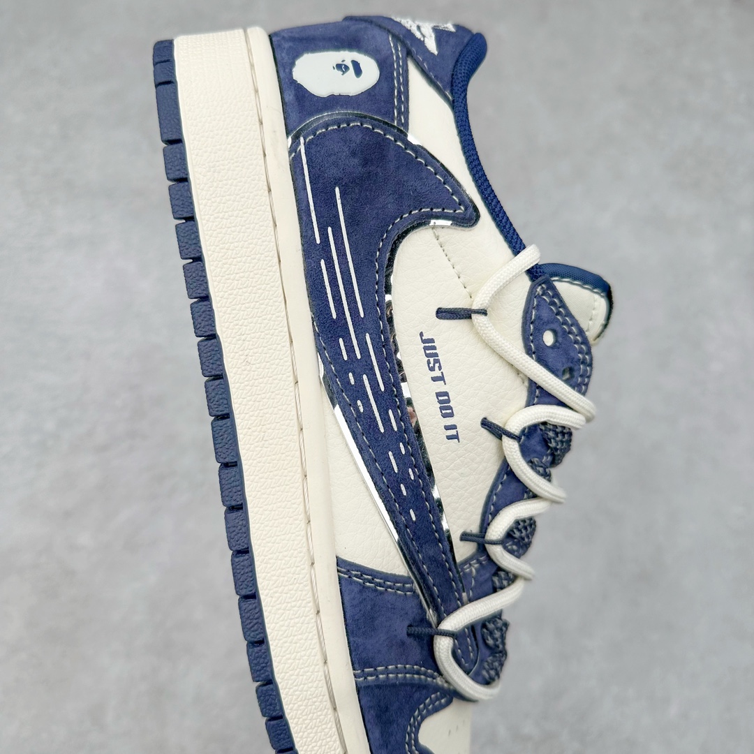 图片[6]-TS x Air Jordan AJ1 Low 倒钩低帮联名定制配色 XS3186-201 原厂内置气垫魔块 A模大底 头层小牛皮 鞋舌AJ原厂专用牛津布+AJ专用反口珍珠布+原厂无杂质高弹内里海棉+特殊封边弹力鞋带 尺码：36 36.5 37.5 38 38.5 39 40 40.5 41 42 42.5 43 44 44.5 45 46 47.5-选品中心