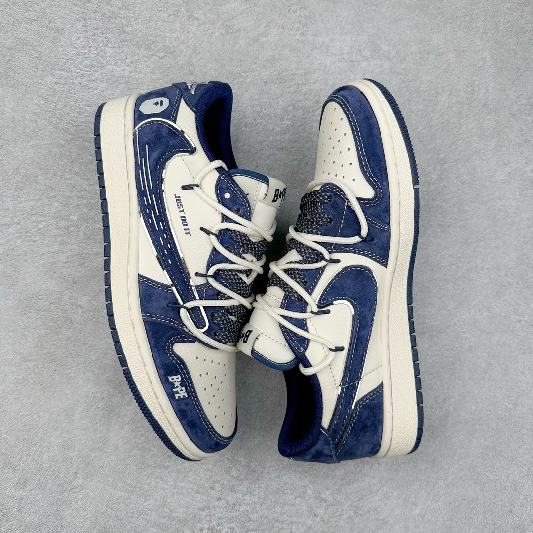 图片[3]-TS x Air Jordan AJ1 Low 倒钩低帮联名定制配色 XS3186-201 原厂内置气垫魔块 A模大底 头层小牛皮 鞋舌AJ原厂专用牛津布+AJ专用反口珍珠布+原厂无杂质高弹内里海棉+特殊封边弹力鞋带 尺码：36 36.5 37.5 38 38.5 39 40 40.5 41 42 42.5 43 44 44.5 45 46 47.5-选品中心