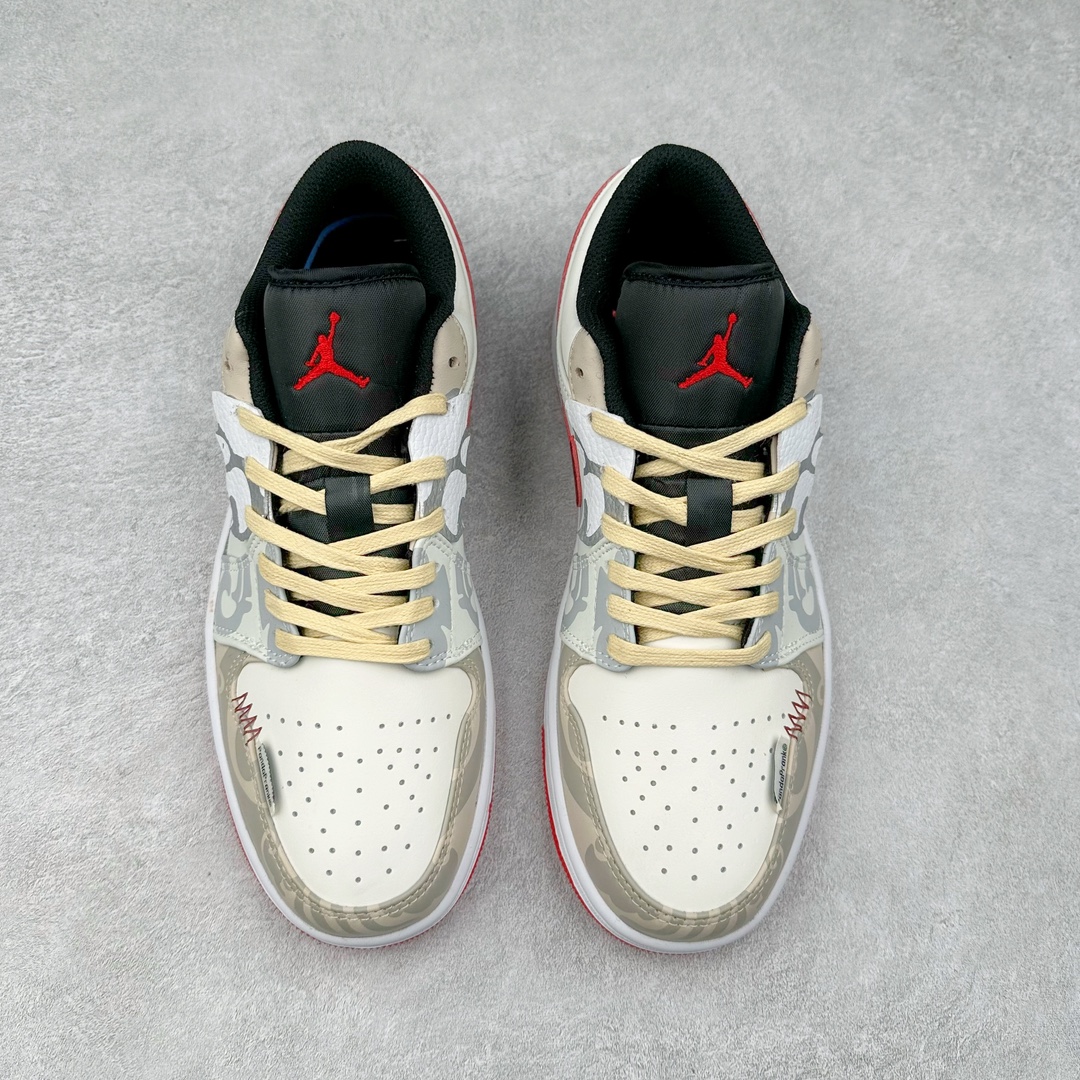 图片[2]-Air Jordan AJ1 Low 低帮系列定制配色 553558-066 原厂内置气垫魔块 A模大底 头层小牛皮 鞋舌AJ原厂专用牛津布+AJ专用反口珍珠布+原厂无杂质高弹内里海棉+特殊封边弹力鞋带 尺码：36 36.5 37.5 38 38.5 39 40 40.5 41 42 42.5 43 44 44.5 45 46-选品中心