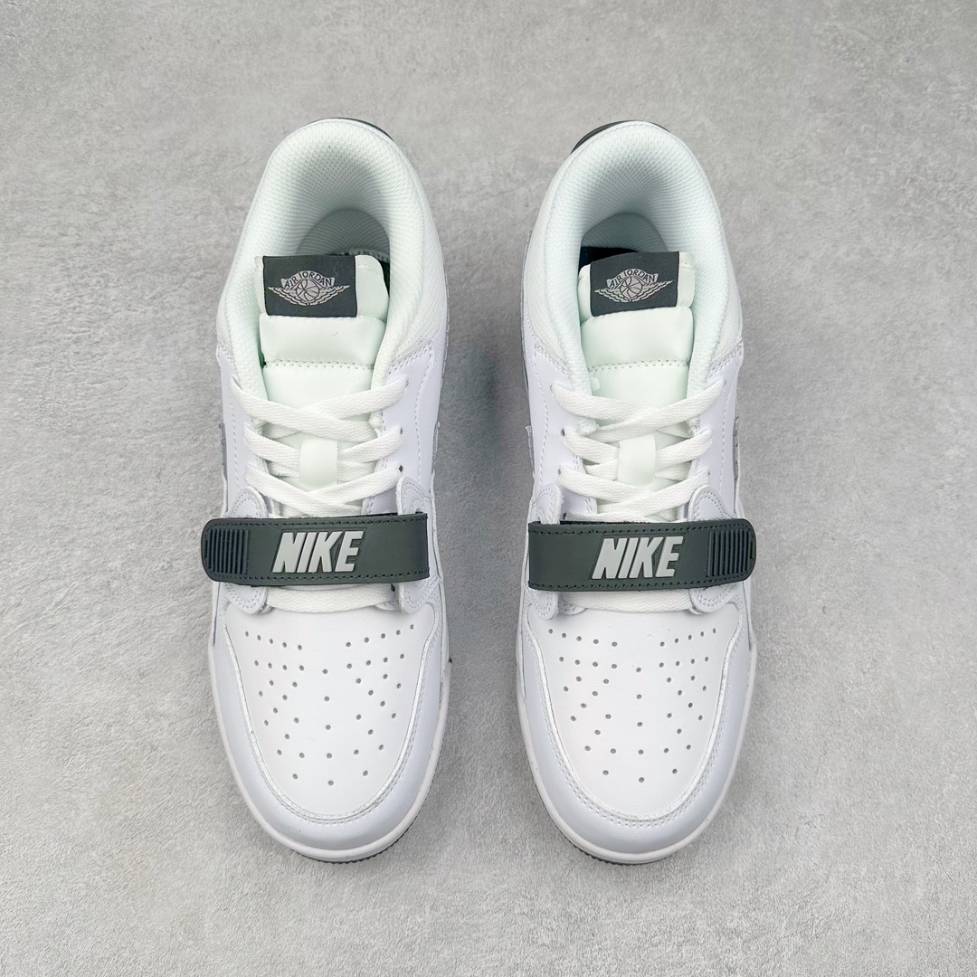 图片[2]-＃TG头层特价福利 Air Jordan Legacy AJ312 复古篮球鞋 鞋身采用了皮革材质打造 横跨鞋面的魔术贴十分吸睛 侧面的Swoosh Logo的一部分被鞋面遮挡了一部分 颇具玩味 魔术贴上标有NK标识 而鞋舌上是Jordan的经典红色飞翼Logo 后跟和鞋底均采用了AJ3的设计 后跟上同样也使用了经典的爆裂纹图案 尺码：35.5 36 36.5 37.5 38 38.5 39 40 40.5 41 42 42.5 43 44 44.5 45 46 47.5-选品中心