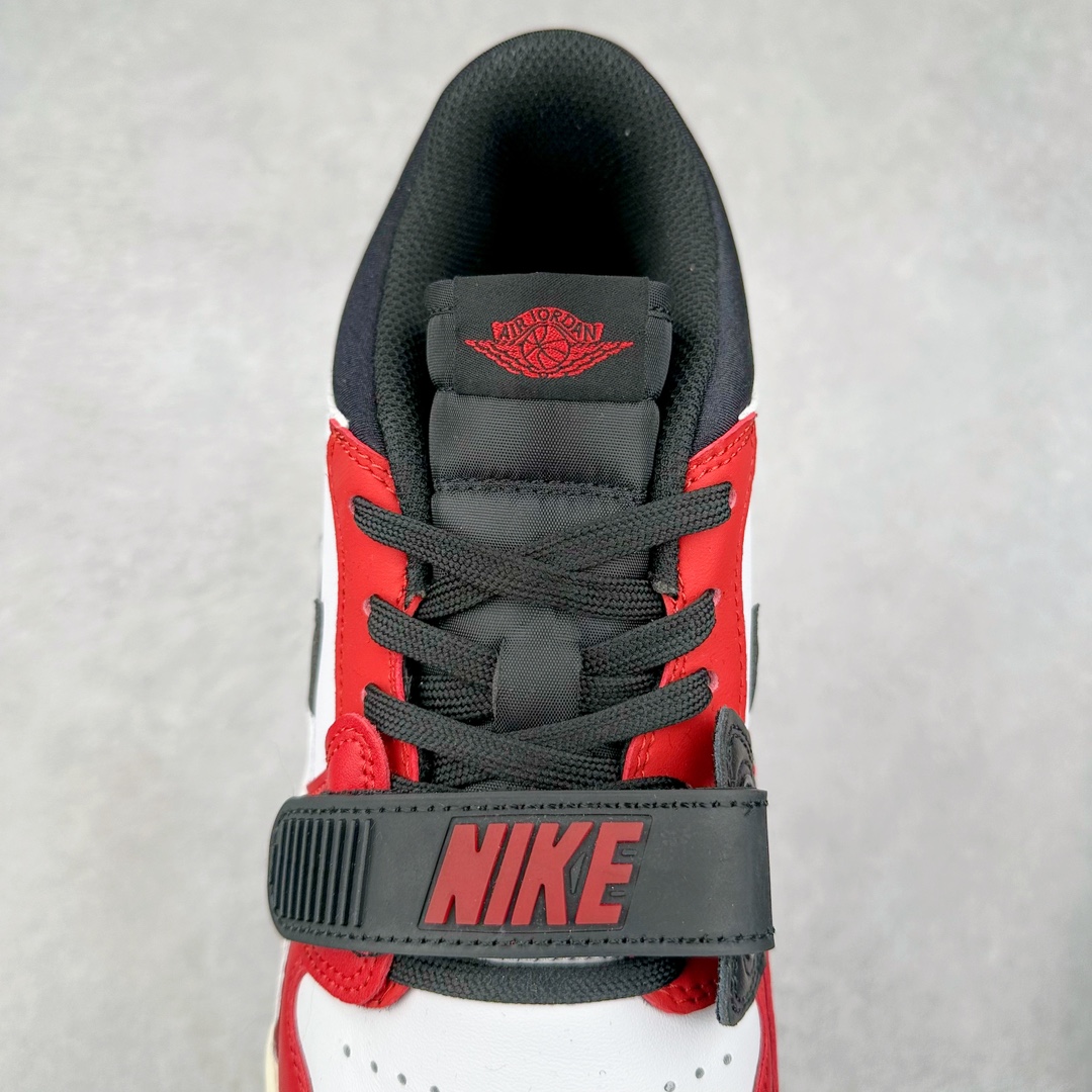 图片[5]-＃TG头层特价福利 Air Jordan Legacy AJ312 复古篮球鞋 鞋身采用了皮革材质打造 横跨鞋面的魔术贴十分吸睛 侧面的Swoosh Logo的一部分被鞋面遮挡了一部分 颇具玩味 魔术贴上标有NK标识 而鞋舌上是Jordan的经典红色飞翼Logo 后跟和鞋底均采用了AJ3的设计 后跟上同样也使用了经典的爆裂纹图案 尺码：35.5 36 36.5 37.5 38 38.5 39 40 40.5 41 42 42.5 43 44 44.5 45 46 47.5-选品中心