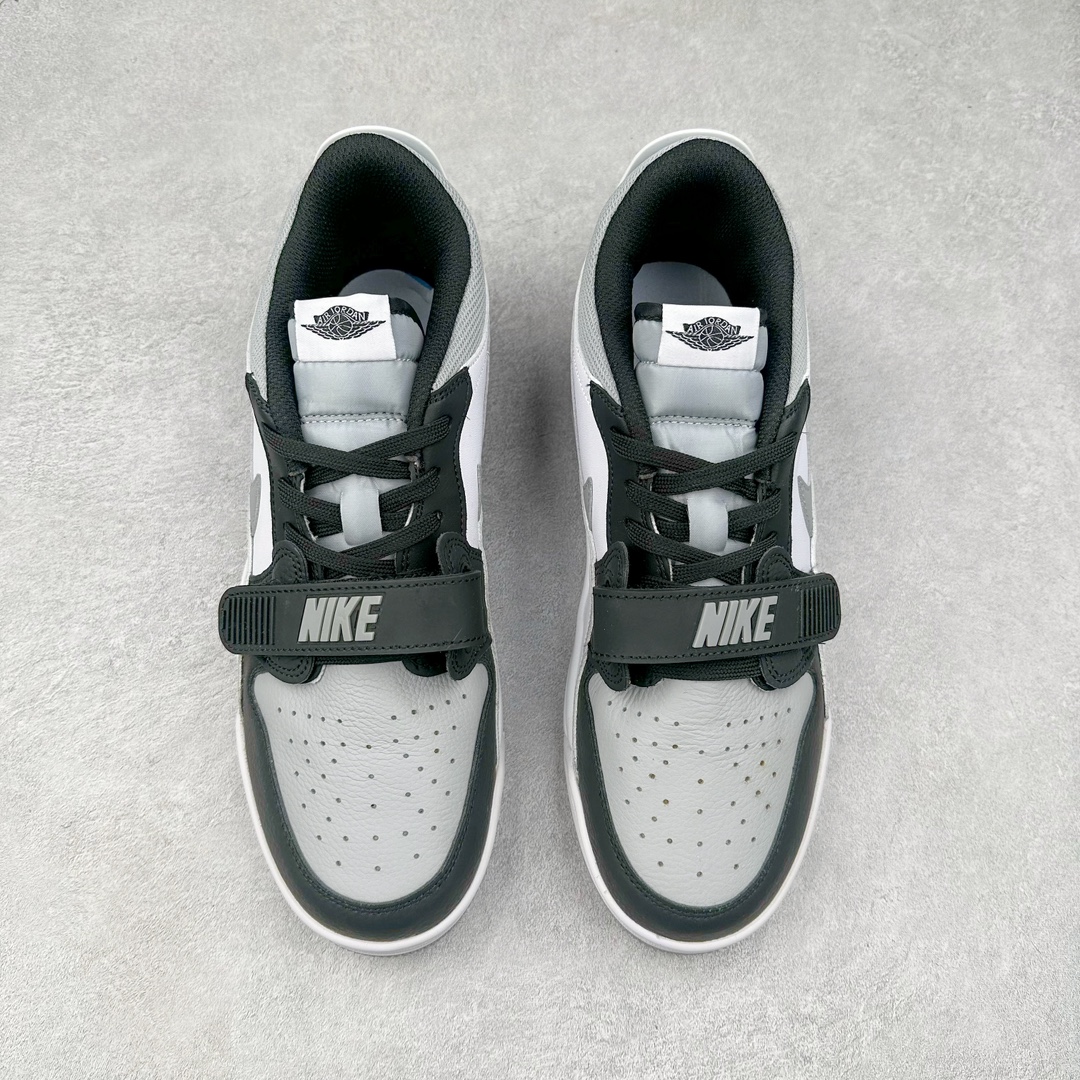 图片[2]-＃TG头层特价福利 Air Jordan Legacy AJ312 复古篮球鞋 鞋身采用了皮革材质打造 横跨鞋面的魔术贴十分吸睛 侧面的Swoosh Logo的一部分被鞋面遮挡了一部分 颇具玩味 魔术贴上标有NK标识 而鞋舌上是Jordan的经典红色飞翼Logo 后跟和鞋底均采用了AJ3的设计 后跟上同样也使用了经典的爆裂纹图案 尺码：35.5 36 36.5 37.5 38 38.5 39 40 40.5 41 42 42.5 43 44 44.5 45 46 47.5-选品中心