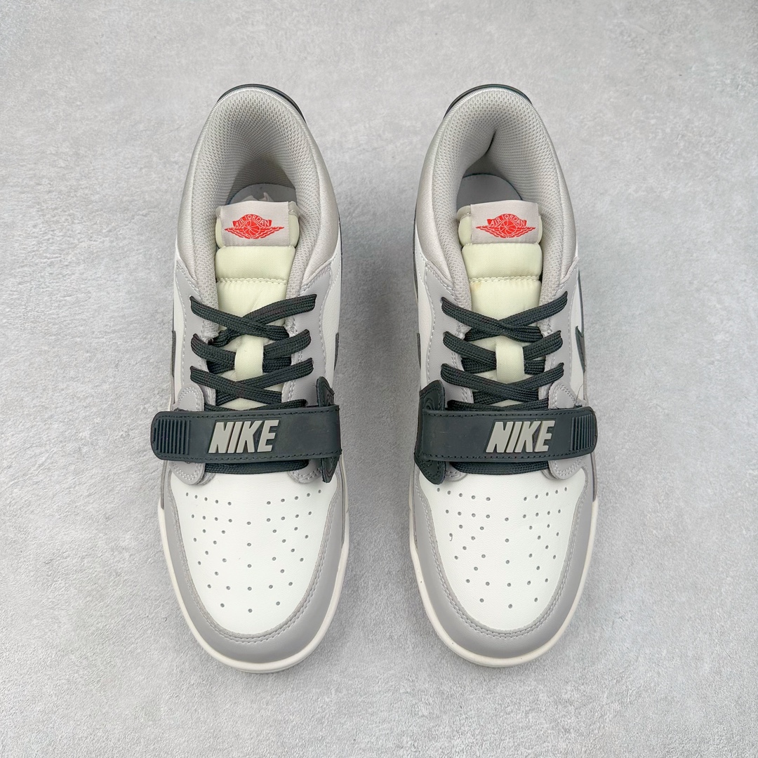 图片[2]-＃TG头层特价福利 Air Jordan Legacy AJ312 复古篮球鞋 鞋身采用了皮革材质打造 横跨鞋面的魔术贴十分吸睛 侧面的Swoosh Logo的一部分被鞋面遮挡了一部分 颇具玩味 魔术贴上标有NK标识 而鞋舌上是Jordan的经典红色飞翼Logo 后跟和鞋底均采用了AJ3的设计 后跟上同样也使用了经典的爆裂纹图案 尺码：35.5 36 36.5 37.5 38 38.5 39 40 40.5 41 42 42.5 43 44 44.5 45 46 47.5-选品中心