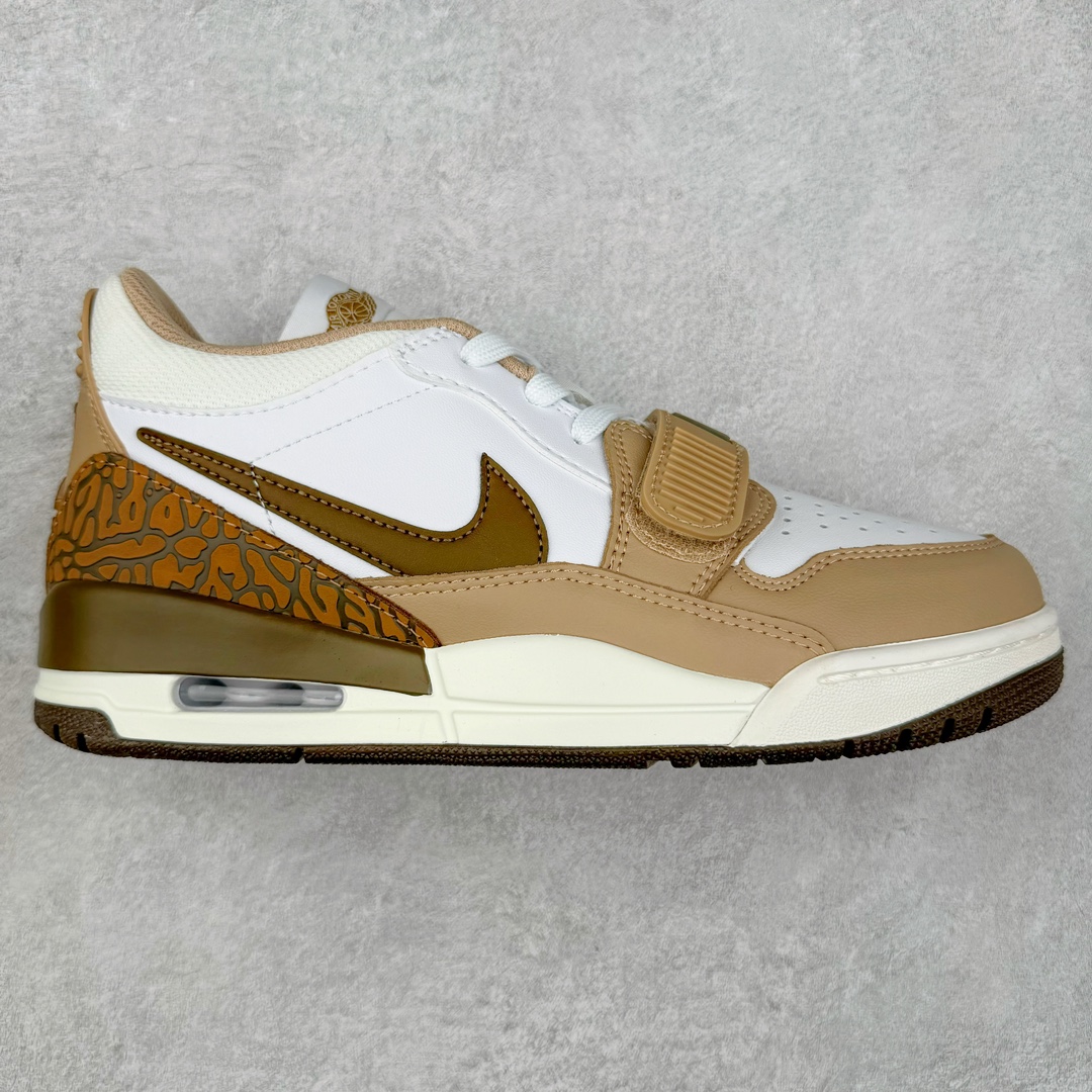 图片[9]-＃TG头层特价福利 Air Jordan Legacy AJ312 复古篮球鞋 鞋身采用了皮革材质打造 横跨鞋面的魔术贴十分吸睛 侧面的Swoosh Logo的一部分被鞋面遮挡了一部分 颇具玩味 魔术贴上标有NK标识 而鞋舌上是Jordan的经典红色飞翼Logo 后跟和鞋底均采用了AJ3的设计 后跟上同样也使用了经典的爆裂纹图案 尺码：35.5 36 36.5 37.5 38 38.5 39 40 40.5 41 42 42.5 43 44 44.5 45 46 47.5-选品中心