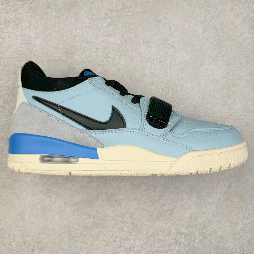 图片[6]-＃TG头层特价福利 Air Jordan Legacy AJ312 复古篮球鞋 鞋身采用了皮革材质打造 横跨鞋面的魔术贴十分吸睛 侧面的Swoosh Logo的一部分被鞋面遮挡了一部分 颇具玩味 魔术贴上标有NK标识 而鞋舌上是Jordan的经典红色飞翼Logo 后跟和鞋底均采用了AJ3的设计 后跟上同样也使用了经典的爆裂纹图案 尺码：35.5 36 36.5 37.5 38 38.5 39 40 40.5 41 42 42.5 43 44 44.5 45 46 47.5-选品中心