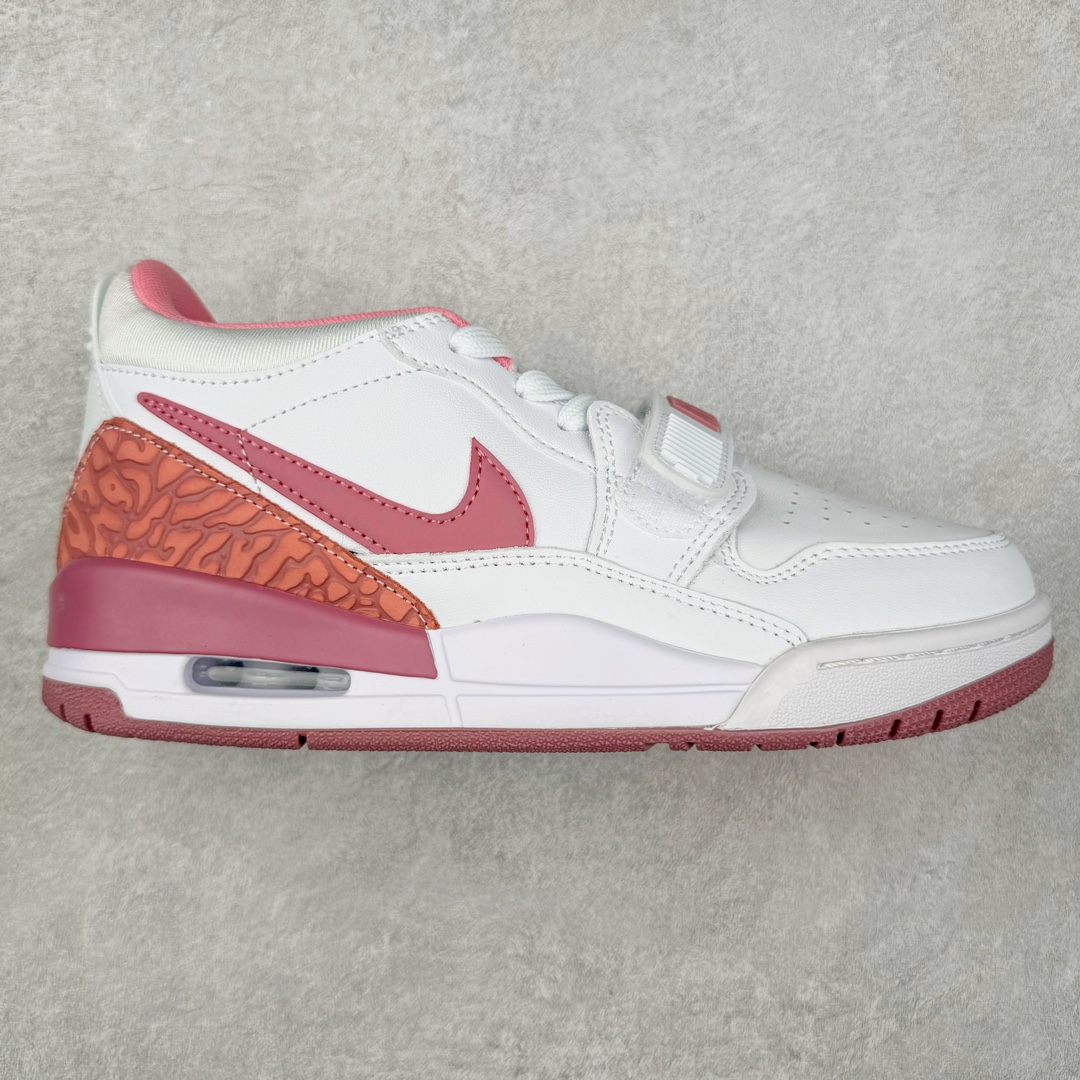 图片[8]-＃TG头层特价福利 Air Jordan Legacy AJ312 复古篮球鞋 鞋身采用了皮革材质打造 横跨鞋面的魔术贴十分吸睛 侧面的Swoosh Logo的一部分被鞋面遮挡了一部分 颇具玩味 魔术贴上标有NK标识 而鞋舌上是Jordan的经典红色飞翼Logo 后跟和鞋底均采用了AJ3的设计 后跟上同样也使用了经典的爆裂纹图案 尺码：35.5 36 36.5 37.5 38 38.5 39 40 40.5 41 42 42.5 43 44 44.5 45 46 47.5-选品中心