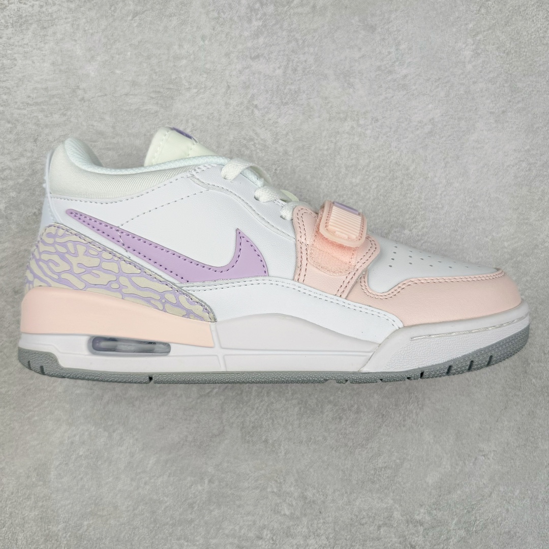 图片[2]-＃TG头层特价福利 Air Jordan Legacy AJ312 复古篮球鞋 鞋身采用了皮革材质打造 横跨鞋面的魔术贴十分吸睛 侧面的Swoosh Logo的一部分被鞋面遮挡了一部分 颇具玩味 魔术贴上标有NK标识 而鞋舌上是Jordan的经典红色飞翼Logo 后跟和鞋底均采用了AJ3的设计 后跟上同样也使用了经典的爆裂纹图案 尺码：35.5 36 36.5 37.5 38 38.5 39 40 40.5 41 42 42.5 43 44 44.5 45 46 47.5-选品中心