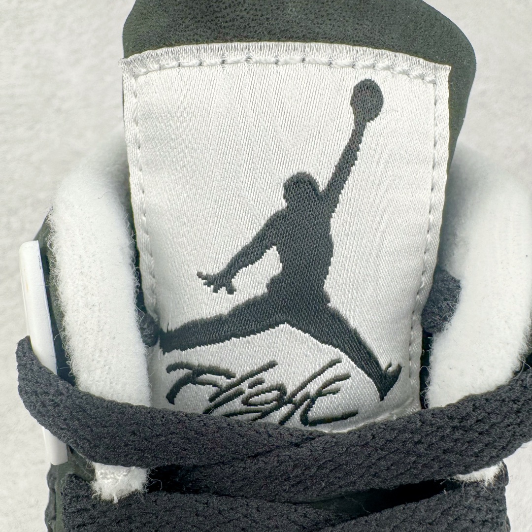 图片[14]-＃OG纯原 Air Jordan AJ4 Retro \\\” Fear \\\” 黑白恐惧 复刻2024版 FQ8138-002 耗时多个月巨作 重金购买原楦原纸板 确保原汁原味 完美呈现四代版型 原厂织唛标 市面唯一采用原装皮料 正确网格工艺 全方位一致匹配官方细节 尺码：36 36.5 37.5 38 38.5 39 40 40.5 41 42 42.5 43 44 44.5 45 46 47.5-选品中心