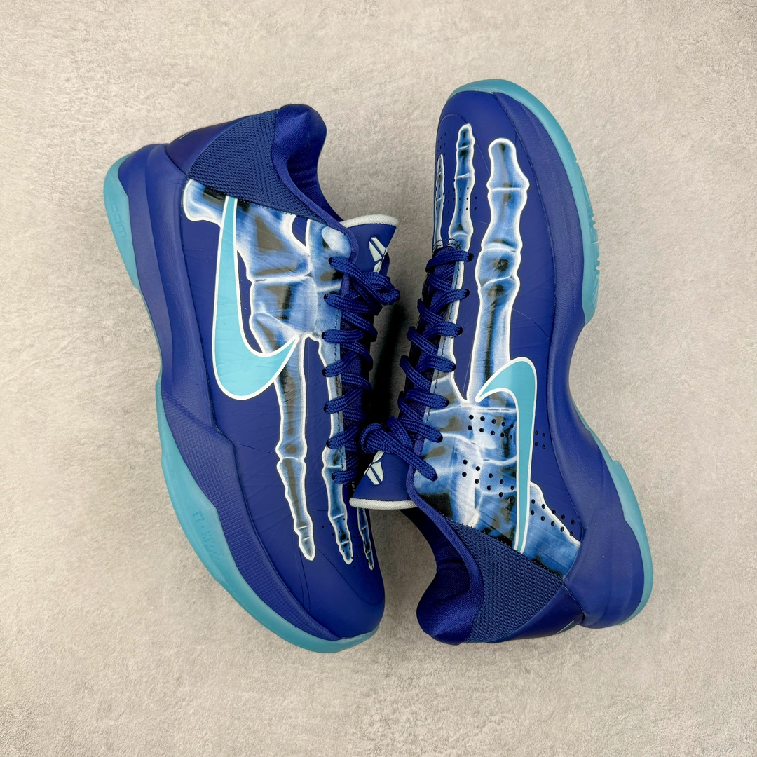 图片[3]-＃H12纯原 NK Zoom Kobe ZK5 科比5代 X-Ray 蓝色骨骼 HJ4303-400 完美复刻公司货 前掌超大Zoom Turbo气垫 后掌EVA缓震 真正的原汁原味 还原ZP脚感 全身鞋材卡料色独家定制 唯一正确喷漆工艺Swoosh 正确凹凸蛇鳞工艺 正确鞋面渐变效果 内全置真动飞态线 独立原厂模具 最大尺码达到49.5码 首批不拼图大几率过验 亲测已过 支持各种高强度实战 无需担心 上脚价 补货周期极长 脚宽建议买大半码 科比系列前掌偏窄 不影响二次销售 支持七天无理由退换 尺码：41 42 42.5 43 44 44.5 45 45.5 46 47.5 48.5 49.5-选品中心