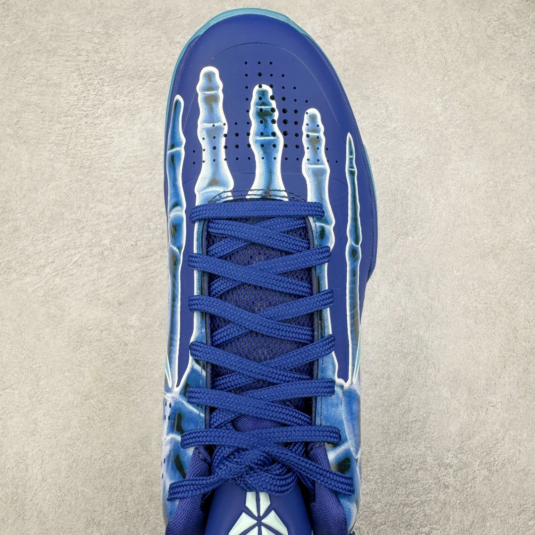 图片[5]-＃H12纯原 NK Zoom Kobe ZK5 科比5代 X-Ray 蓝色骨骼 HJ4303-400 完美复刻公司货 前掌超大Zoom Turbo气垫 后掌EVA缓震 真正的原汁原味 还原ZP脚感 全身鞋材卡料色独家定制 唯一正确喷漆工艺Swoosh 正确凹凸蛇鳞工艺 正确鞋面渐变效果 内全置真动飞态线 独立原厂模具 最大尺码达到49.5码 首批不拼图大几率过验 亲测已过 支持各种高强度实战 无需担心 上脚价 补货周期极长 脚宽建议买大半码 科比系列前掌偏窄 不影响二次销售 支持七天无理由退换 尺码：41 42 42.5 43 44 44.5 45 45.5 46 47.5 48.5 49.5-选品中心