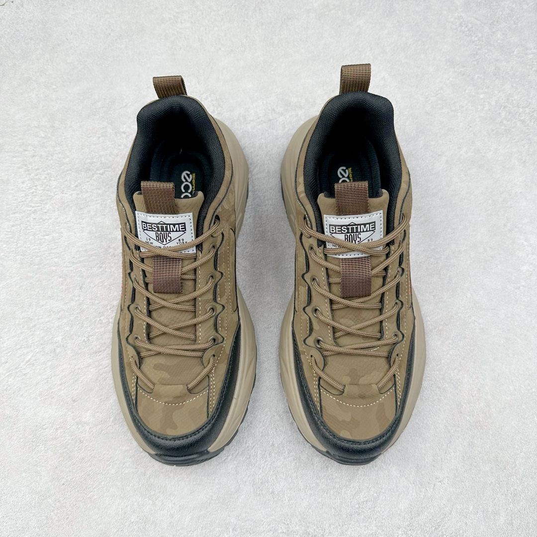 图片[2]-ECCO爱步2024年新款户外鞋防水透气越野跑鞋 健步踪迹系列 鞋面设有GORE-TEX防水薄膜 给你贴心防水保护 防水透气 直接注塑工艺连接鞋面与鞋底 一体成型 合脚稳固 BIOM自然律动科技鞋楦 符合人体工学 长效缓震带来裸足体验 橡胶大底 结合橡胶凸起鞋钉设计 适应多种地形 提供强劲抓地力与耐磨性 稳定支撑 越野无束 尺码：39 40 41 42 43 44（正常码）-选品中心