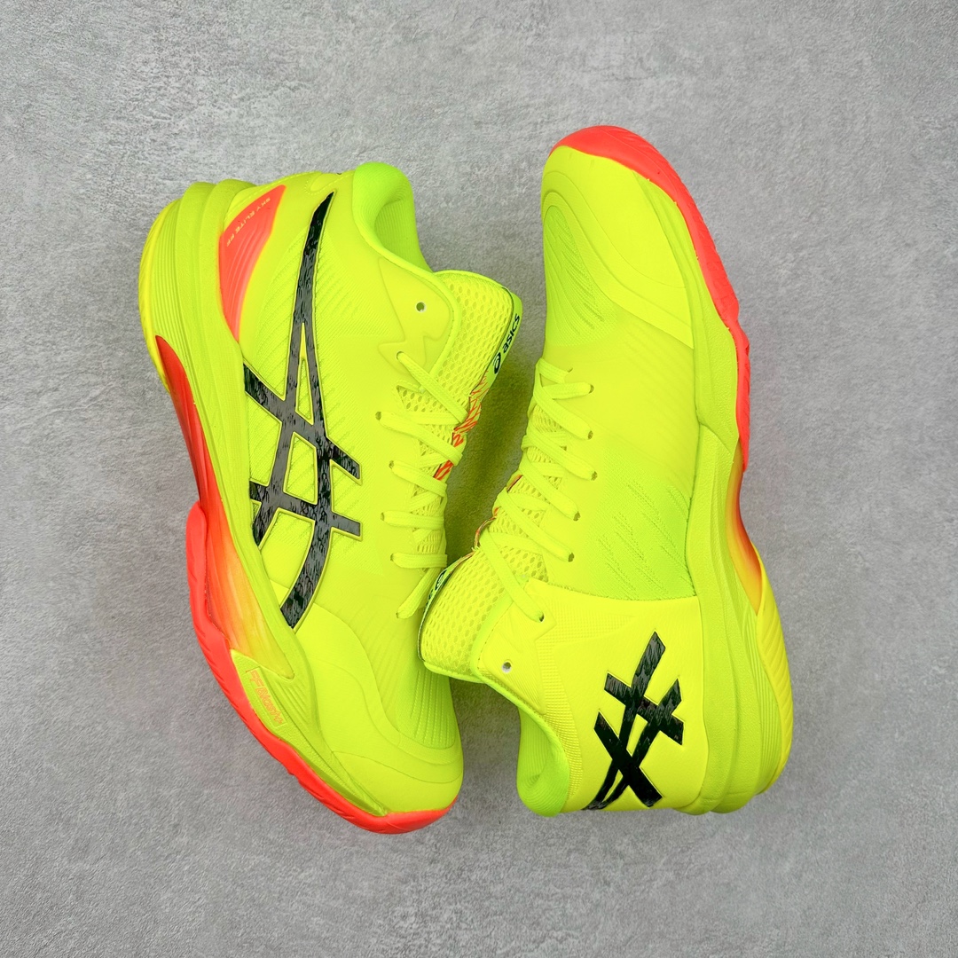 图片[3]-Asics SKY ELITE FF MT3 TOKYO 亚瑟士减震助弹防滑排球鞋 脚后跟搭载后跟稳定 将启动时的横向力化解成纵向力 帮助运动员起跳 中底采用了FLYTEFOAM和FLYTEFOAM PROPEL中底 增加了中底的厚度 提供了更加良好的缓震和回弹性 鞋底的RISETRUSS稳定片 提供稳定的同时可以提高脚步的灵活度 鞋面采用网眼和PU薄膜结合 兼具了鞋款的轻量性和透气性 DYNAWRAP结构 提供良好的包裹性 使脚部更加稳固 FLYTEFOAM PROPEL中底科技 兼顾轻量性和回弹性 让球员起跳后的落地更加柔软舒适 网眼鞋面 穿着舒适 提供良好的透气性 延伸至前掌的RISETRUSS科技 增加推进效果 提供良好的稳定性 NON MAEKING无痕橡胶设计 减少对木地板的损伤 尺码：36 37 37.5 38 39 39.5 40.5 41.5 42 42.5 43.5 44 44.5 45-选品中心