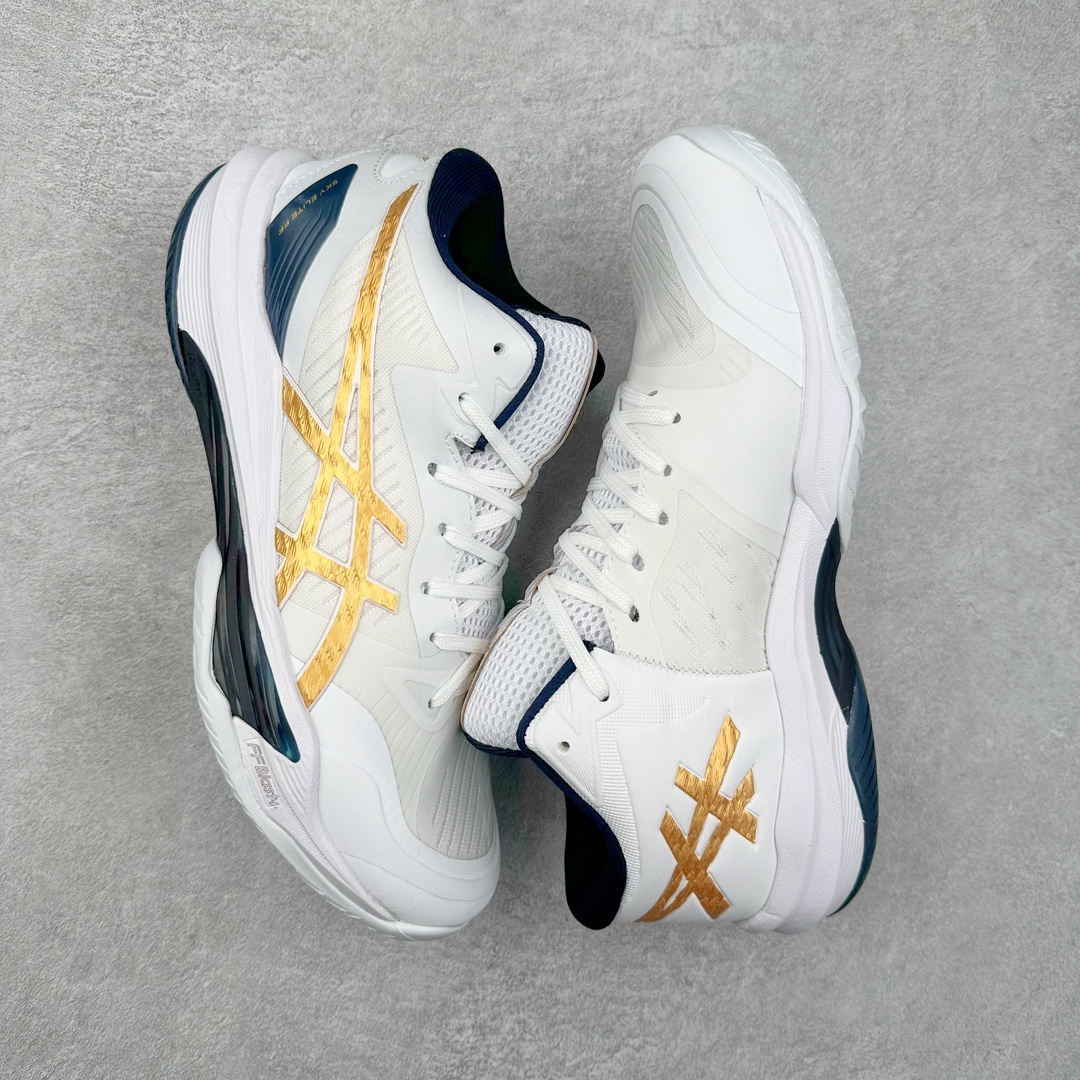 图片[3]-Asics SKY ELITE FF MT3 TOKYO 亚瑟士减震助弹防滑排球鞋 脚后跟搭载后跟稳定 将启动时的横向力化解成纵向力 帮助运动员起跳 中底采用了FLYTEFOAM和FLYTEFOAM PROPEL中底 增加了中底的厚度 提供了更加良好的缓震和回弹性 鞋底的RISETRUSS稳定片 提供稳定的同时可以提高脚步的灵活度 鞋面采用网眼和PU薄膜结合 兼具了鞋款的轻量性和透气性 DYNAWRAP结构 提供良好的包裹性 使脚部更加稳固 FLYTEFOAM PROPEL中底科技 兼顾轻量性和回弹性 让球员起跳后的落地更加柔软舒适 网眼鞋面 穿着舒适 提供良好的透气性 延伸至前掌的RISETRUSS科技 增加推进效果 提供良好的稳定性 NON MAEKING无痕橡胶设计 减少对木地板的损伤 尺码：36 37 37.5 38 39 39.5 40.5 41.5 42 42.5 43.5 44 44.5 45-选品中心