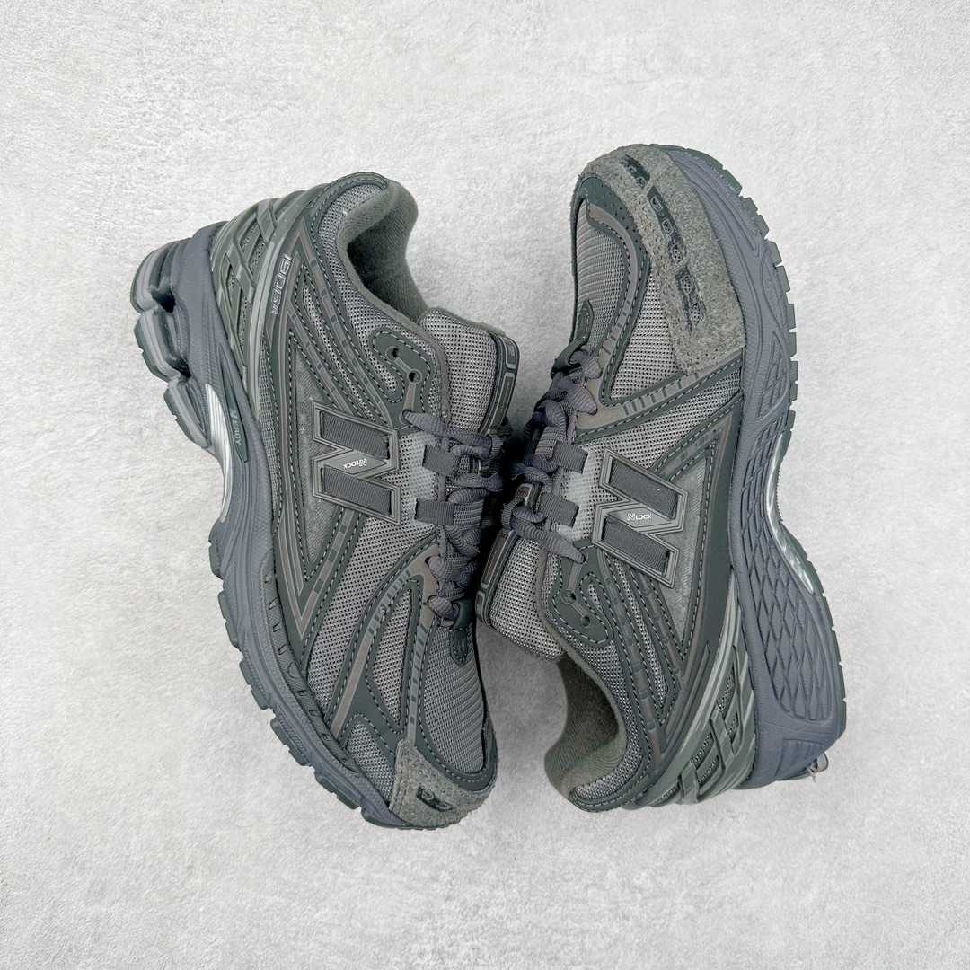 图片[3]-New Balance M1906R NB新百伦系列复古老爹风休闲运动慢跑鞋 采用轻质牛剖革拼接透气网眼衬垫织物鞋面材质 T-Beam大底提供足步弓支撑 保持步态稳定#后跟搭载外露缓震胶 鞋身整体以各种深浅不一的灰色覆盖 鞋头以淡蓝色调装饰，网眼衬垫通过不规律的色块实现做旧的美感 泛黄的鞋底更是进一步增添了复古气息 尺码：36 37 37.5 38 38.5 39.5 40 40.5 41.5 42 42.5 43 44 45-选品中心