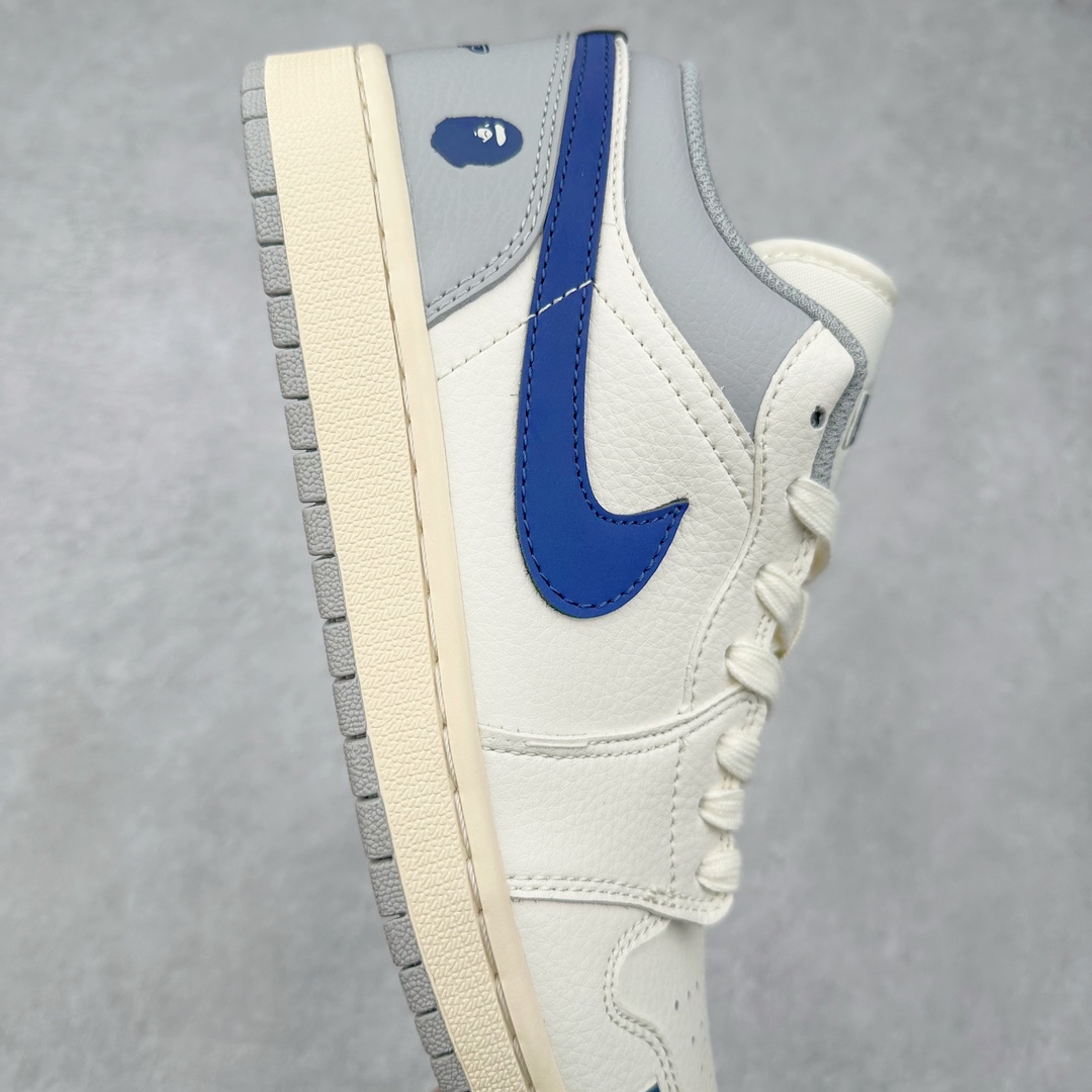 图片[6]-Air Jordan AJ1 Low 低帮系列定制配色 JJ8688-004 原厂内置气垫魔块 A模大底 头层小牛皮 鞋舌AJ原厂专用牛津布+AJ专用反口珍珠布+原厂无杂质高弹内里海棉+特殊封边弹力鞋带 尺码：36 36.5 37.5 38 38.5 39 40 40.5 41 42 42.5 43 44 44.5 45 46-选品中心