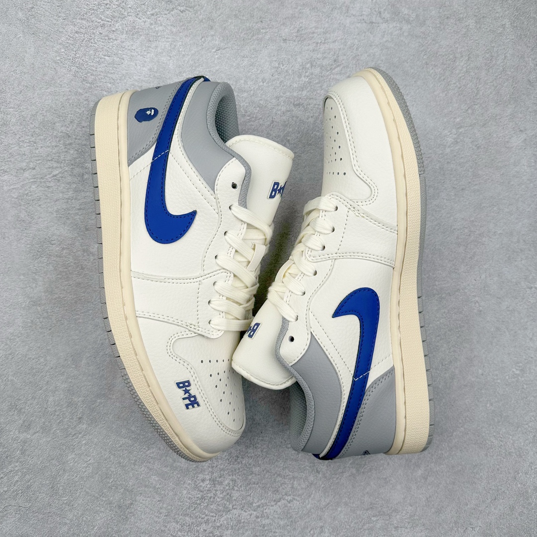 图片[3]-Air Jordan AJ1 Low 低帮系列定制配色 JJ8688-004 原厂内置气垫魔块 A模大底 头层小牛皮 鞋舌AJ原厂专用牛津布+AJ专用反口珍珠布+原厂无杂质高弹内里海棉+特殊封边弹力鞋带 尺码：36 36.5 37.5 38 38.5 39 40 40.5 41 42 42.5 43 44 44.5 45 46-选品中心