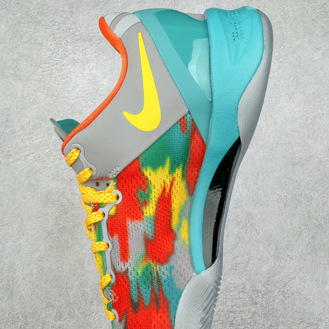 图片[7]-＃S2纯原 NK Zoom Kobe 8 Protro 大师之路 威尼斯海滩 FQ3548-001 React科技鞋垫加持 实战配置直接拉满 原楦纸板开发 鞋身流线型、后跟塑形 区分土肥圆 原厂针织鞋面一针一线匹配原版 全身鞋材卡料色独家定制 唯一万针立体刺绣SWOOSH 真实底模最大48.5 实战利器 专供海外市场 尺码：40 40.5 41 42 42.5 43 44 44.5 45 46 47.5 48.5 （脚宽、脚胖 建议买大半码）-选品中心