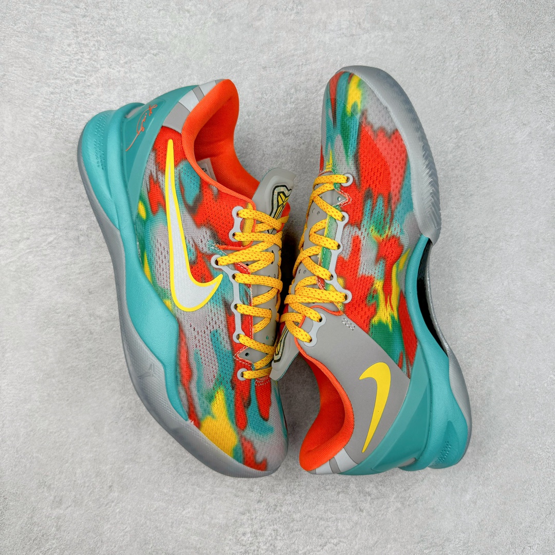 图片[3]-＃S2纯原 NK Zoom Kobe 8 Protro 大师之路 威尼斯海滩 FQ3548-001 React科技鞋垫加持 实战配置直接拉满 原楦纸板开发 鞋身流线型、后跟塑形 区分土肥圆 原厂针织鞋面一针一线匹配原版 全身鞋材卡料色独家定制 唯一万针立体刺绣SWOOSH 真实底模最大48.5 实战利器 专供海外市场 尺码：40 40.5 41 42 42.5 43 44 44.5 45 46 47.5 48.5 （脚宽、脚胖 建议买大半码）-选品中心