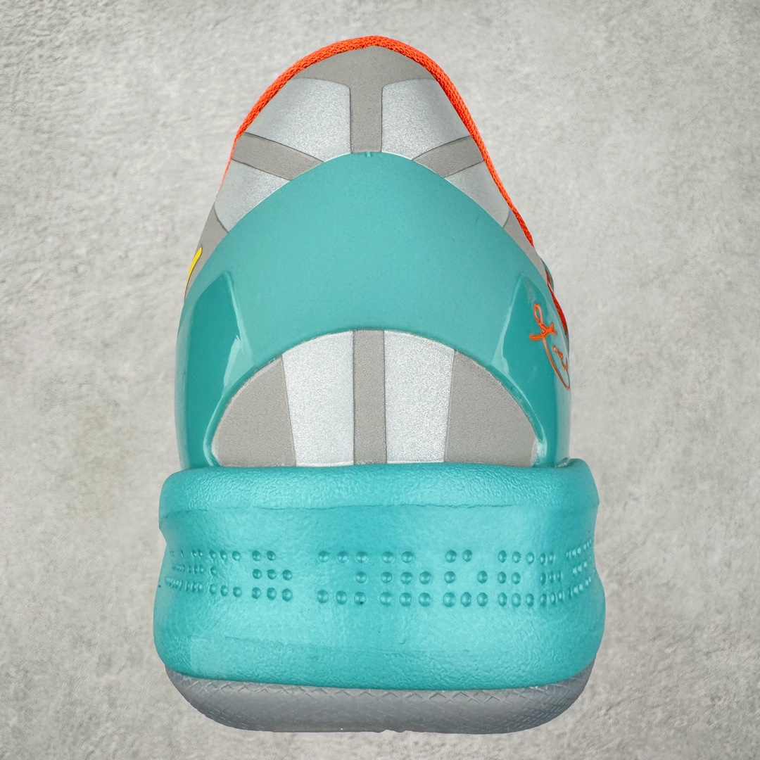 图片[8]-＃S2纯原 NK Zoom Kobe 8 Protro 大师之路 威尼斯海滩 FQ3548-001 React科技鞋垫加持 实战配置直接拉满 原楦纸板开发 鞋身流线型、后跟塑形 区分土肥圆 原厂针织鞋面一针一线匹配原版 全身鞋材卡料色独家定制 唯一万针立体刺绣SWOOSH 真实底模最大48.5 实战利器 专供海外市场 尺码：40 40.5 41 42 42.5 43 44 44.5 45 46 47.5 48.5 （脚宽、脚胖 建议买大半码）-选品中心