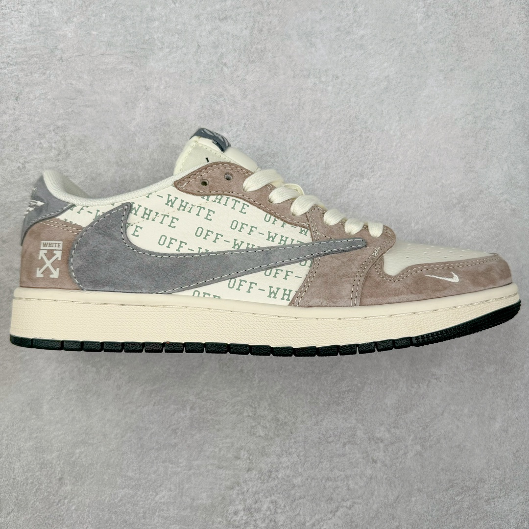 TS x Air Jordan AJ1 Low 倒钩低帮联名定制配色 SJ2068-109 原厂内置气垫魔块 A模大底 头层小牛皮 鞋舌AJ原厂专用牛津布+AJ专用反口珍珠布+原厂无杂质高弹内里海棉+特殊封边弹力鞋带 尺码：36 36.5 37.5 38 38.5 39 40 40.5 41 42 42.5 43 44 44.5 45 46 47.5-选品中心
