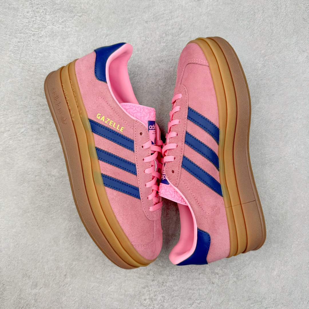 图片[3]-＃CS纯原 AD Originals Gazelle Bold W 羚羊松糕系列复古百搭厚底增高低帮休闲运动板鞋 HO6122 新的一年就要换新的打扮啦！除了设定变美、健身、减肥等目标外，你已经可以利用鞋子来“偷偷改善身材比例”的愿望了！ 因为有一句话。身高不够。鞋子来凑~赶快入手以下各大运动品牌最新推出的“厚底增高运动鞋”吧。 是最好穿最百搭的长腿神器。 重点是……不仅价格不错～鞋子也不错啊！Originals的Gazelle Bold鞋款打造出「超厚底版本」！延续流线鞋型、经典麂皮材质、白色三条线和侧面烫金标志的复古外型，奶油白鞋底高度直接乘3，出门搭上它，保证一路步步高升。尺码：36 36⅔ 37⅓ 38 38⅔ 39⅓ 40-选品中心