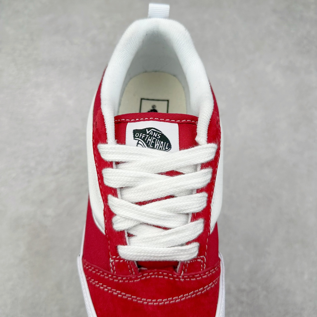 图片[5]-Vans Knu Skool 酒红白 官方新配色 肥胖版立体大Logo 加厚鞋舌 低帮复古休闲硫化面包鞋 货号：VN000D22ZCF 尺码：35 36 36.5 37 38 38.5 39 40 40.5 41 42 42.5 43 44 45 工艺：硫化1：1（重量1：1、真标、原钢印、材质标、鞋型标、合格证）-选品中心