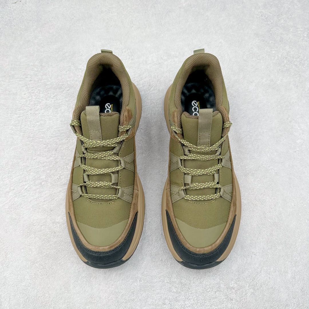 图片[2]-ECCO爱步2024年新款户外鞋防水透气越野跑鞋 健步踪迹系列 鞋面设有GORE-TEX防水薄膜 给你贴心防水保护 防水透气 直接注塑工艺连接鞋面与鞋底 一体成型 合脚稳固 BIOM自然律动科技鞋楦 符合人体工学 长效缓震带来裸足体验 橡胶大底 结合橡胶凸起鞋钉设计 适应多种地形 提供强劲抓地力与耐磨性 稳定支撑 越野无束 尺码：39 40 41 42 43 44（正常码）-选品中心