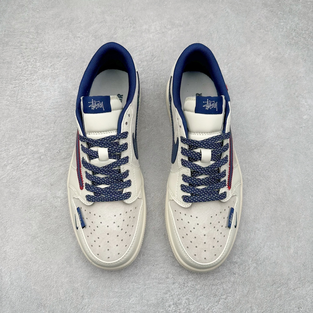 图片[2]-Air Jordan AJ1 Low 低帮系列定制配色 SJ2068-134 原厂内置气垫魔块 A模大底 头层小牛皮 鞋舌AJ原厂专用牛津布+AJ专用反口珍珠布+原厂无杂质高弹内里海棉+特殊封边弹力鞋带 尺码：36 36.5 37.5 38 38.5 39 40 40.5 41 42 42.5 43 44 44.5 45 46-选品中心