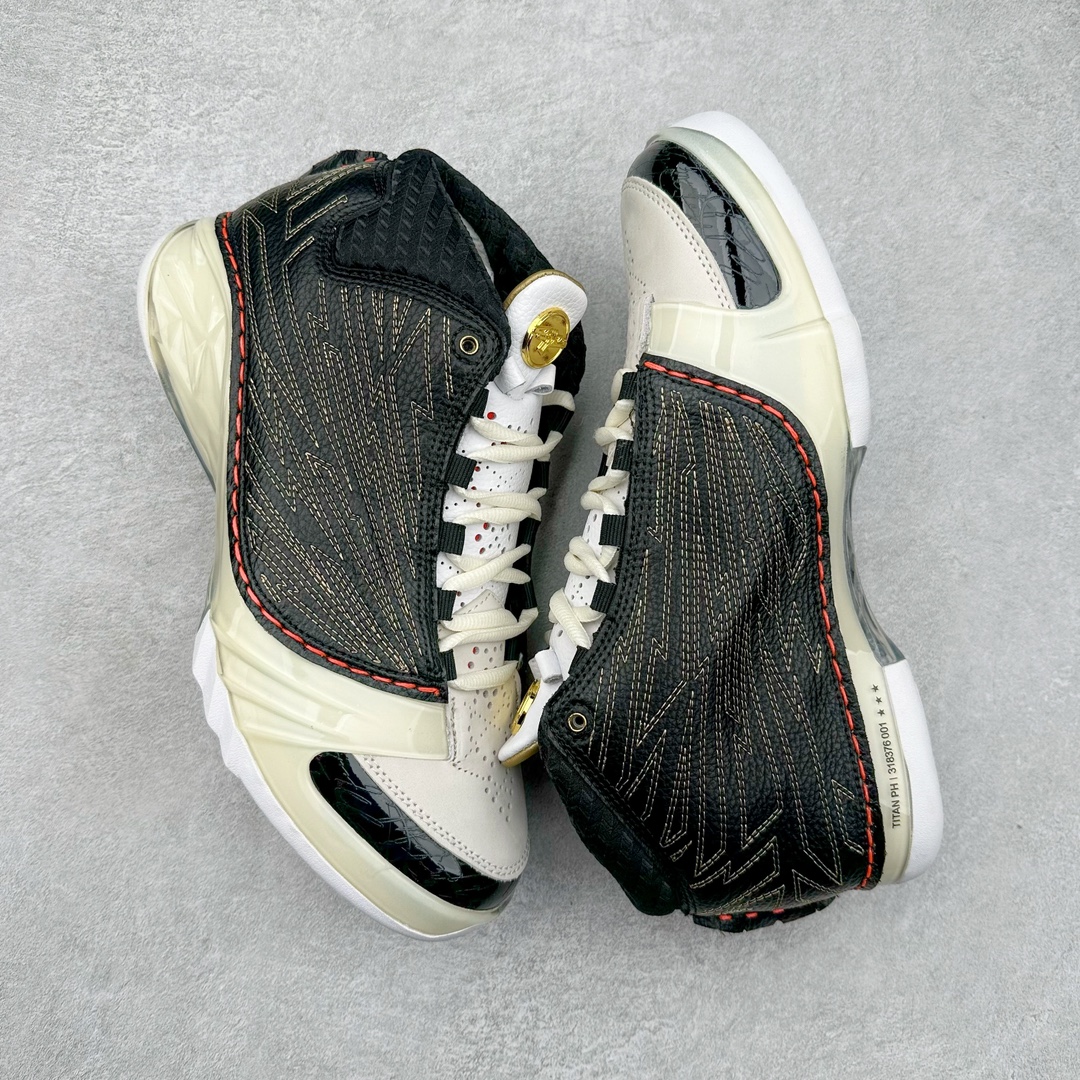 图片[3]-Air Jordan XX3 OG 迈克尔·乔丹高帮复古休闲文化运动篮球鞋 CZ6222-001 原楦开发版型 采用厚实荔枝纹仿牛皮组合牛剖革鞋面材质 中底搭载仿塑纤中板缓震 缜密中底拉帮工艺 搭载一次压模成形 Phylon中底 外置高性能环抱式TPU组合防滑耐磨橡胶大底 AJ23在诞生以前被称为AJ系列最后一代以数字命名的球鞋 所以在设计上格外用心 体现出绅士的儒雅风格 鞋舌上带有雕花细节设计 大面积TPU稳定托盘 鞋面缝有三维走线 鞋头有MJ本人签名印字 Phylon中底 全掌Zoom Air缓震科技 外底纹路为MJ本人放大的指纹 尺码：40 40.5 41 42 42.5 43 44 44.5 45 46 47.5-选品中心