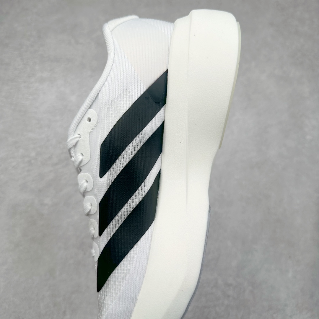 图片[7]-AD Adizero Eva SL M 零度进化版系列低帮轻便透气竞速休闲运动慢跑鞋 JP6206 相信大家对去年 adidas 横空出世的「顶级超跑」adiZero Adios Pro EVO 1 记忆犹新！不仅登顶阿迪史上最轻跑鞋宝座，更在接下来的全球马拉松赛事中，持续书写着惊人成绩，被网友戏称新一代「阿迪神鞋」全网刷屏！极简设计语言与强烈速度感和存在感的鞋侧三线，让人过目不忘，特别种草！其中定位于中长跑训练的 adidas Adizero Evo SL，整体外观造型与 adiZero Adios Pro EVO 1 非常相似。中底配置方面搭载全掌 Lightstrike Pro，鞋面采用透气网面示人，契合日常训练鞋的定位，更加耐用。外底给到了马牌橡胶，及类似上代竞速旗舰 adidas Adizero Adios Pro 3 区域分布。整体看下来无论是外观的鲜明辨识度，还是配置的扎实程度都很顶。尺码：36 36⅔ 37⅓ 38 38⅔ 39⅓ 40 40⅔ 41⅓ 42 42⅔ 43⅓ 44 45-选品中心