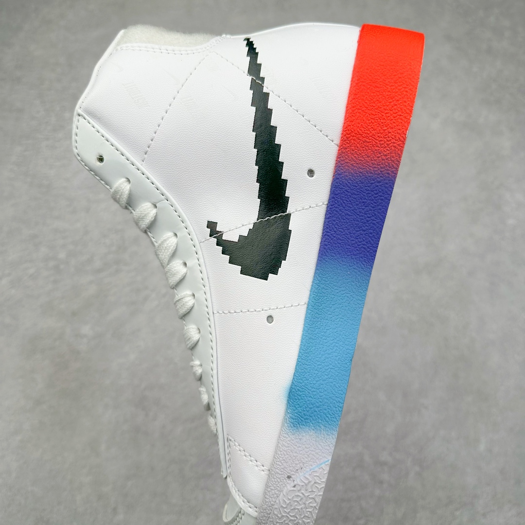 图片[7]-＃福利特价 NK Blazer Mid \’1977 Vintage WE 经典开拓者高帮百搭休闲运动板鞋 浓郁的复古造型 Blazer Mid 同样拥有着许多球鞋玩家的喜爱。近日一款多彩新品曝光，不同于熟悉的素雅气氛，强烈的视觉对撞，令人眼前一亮！整体鞋身辅以柔软的荔枝皮打造，内外均采用鲜明的撞色示人。黄、蓝、绿、红的对称刻画，加之细节轮廓的色调勾勒，活力满载的夏日清爽气息扑面而来，上脚想必也会为你带来超高的回头率表现。尺码：36 36.5 37.5 38 38.5 39 40 40.5 41 42 42.5 43 44 44.5 45-选品中心