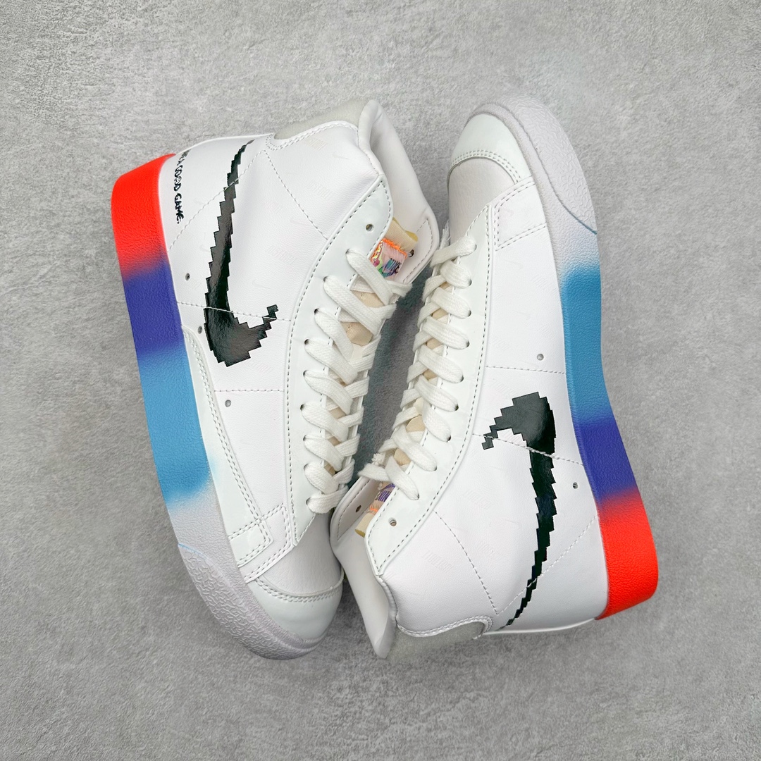 图片[3]-＃福利特价 NK Blazer Mid \’1977 Vintage WE 经典开拓者高帮百搭休闲运动板鞋 浓郁的复古造型 Blazer Mid 同样拥有着许多球鞋玩家的喜爱。近日一款多彩新品曝光，不同于熟悉的素雅气氛，强烈的视觉对撞，令人眼前一亮！整体鞋身辅以柔软的荔枝皮打造，内外均采用鲜明的撞色示人。黄、蓝、绿、红的对称刻画，加之细节轮廓的色调勾勒，活力满载的夏日清爽气息扑面而来，上脚想必也会为你带来超高的回头率表现。尺码：36 36.5 37.5 38 38.5 39 40 40.5 41 42 42.5 43 44 44.5 45-选品中心