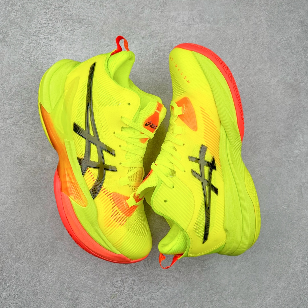 图片[3]-Asics Metarise 2 Paris 亚瑟士减震助弹防滑排球鞋 脚后跟搭载后跟稳定 将启动时的横向力化解成纵向力 帮助运动员起跳 中底采用了FLYTEFOAM和FLYTEFOAM PROPEL中底 增加了中底的厚度 提供了更加良好的缓震和回弹性 鞋底的RISETRUSS稳定片 提供稳定的同时可以提高脚步的灵活度 鞋面采用网眼和PU薄膜结合 兼具了鞋款的轻量性和透气性 DYNAWRAP结构 提供良好的包裹性 使脚部更加稳固 FLYTEFOAM PROPEL中底科技 兼顾轻量性和回弹性 让球员起跳后的落地更加柔软舒适 网眼鞋面 穿着舒适 提供良好的透气性 延伸至前掌的RISETRUSS科技 增加推进效果 提供良好的稳定性 NON MAEKING无痕橡胶设计 减少对木地板的损伤 尺码：36 37 37.5 38 39 39.5 40.5 41.5 42 42.5 43.5 44 44.5 45-选品中心