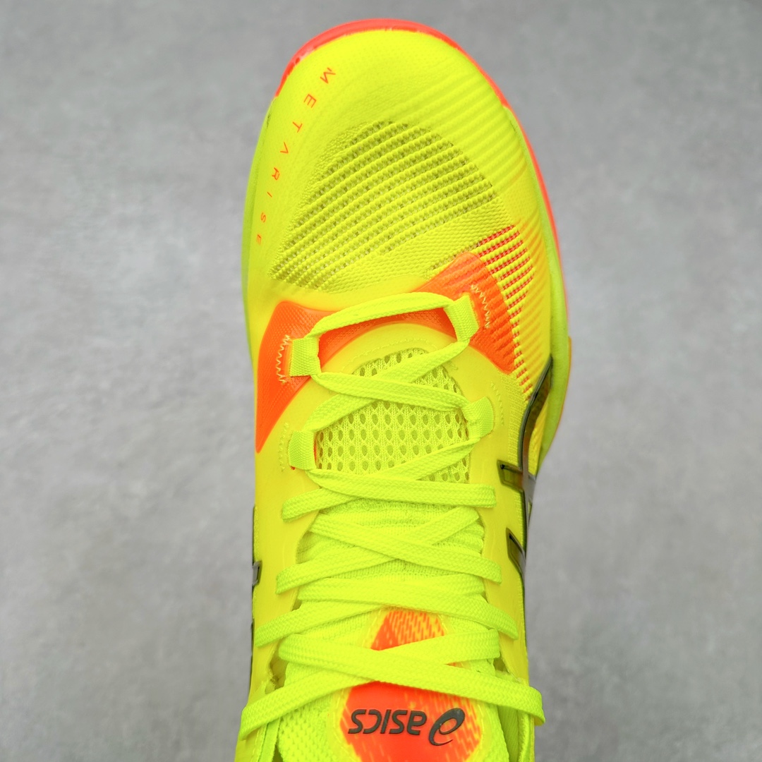 图片[4]-Asics Metarise 2 Paris 亚瑟士减震助弹防滑排球鞋 脚后跟搭载后跟稳定 将启动时的横向力化解成纵向力 帮助运动员起跳 中底采用了FLYTEFOAM和FLYTEFOAM PROPEL中底 增加了中底的厚度 提供了更加良好的缓震和回弹性 鞋底的RISETRUSS稳定片 提供稳定的同时可以提高脚步的灵活度 鞋面采用网眼和PU薄膜结合 兼具了鞋款的轻量性和透气性 DYNAWRAP结构 提供良好的包裹性 使脚部更加稳固 FLYTEFOAM PROPEL中底科技 兼顾轻量性和回弹性 让球员起跳后的落地更加柔软舒适 网眼鞋面 穿着舒适 提供良好的透气性 延伸至前掌的RISETRUSS科技 增加推进效果 提供良好的稳定性 NON MAEKING无痕橡胶设计 减少对木地板的损伤 尺码：36 37 37.5 38 39 39.5 40.5 41.5 42 42.5 43.5 44 44.5 45-选品中心