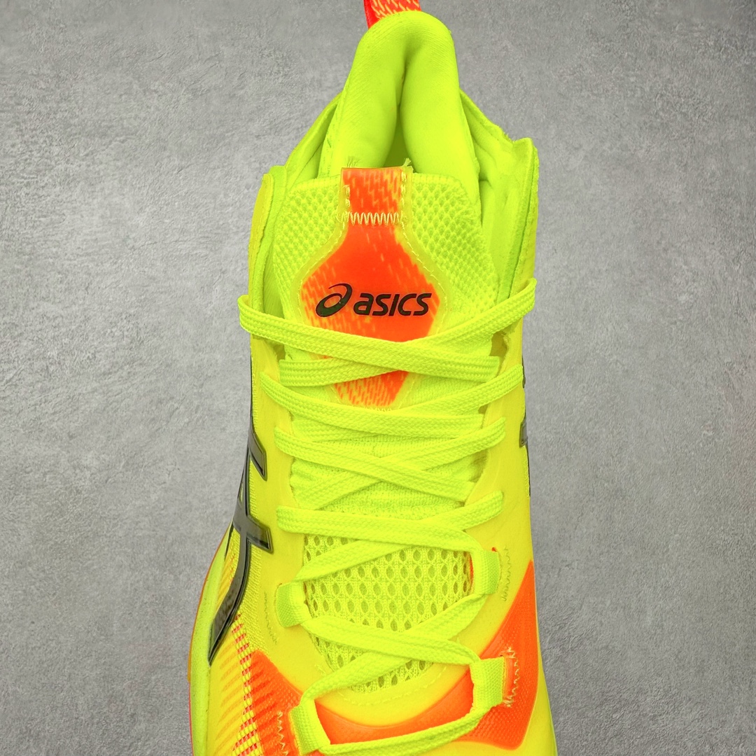 图片[5]-Asics Metarise 2 Paris 亚瑟士减震助弹防滑排球鞋 脚后跟搭载后跟稳定 将启动时的横向力化解成纵向力 帮助运动员起跳 中底采用了FLYTEFOAM和FLYTEFOAM PROPEL中底 增加了中底的厚度 提供了更加良好的缓震和回弹性 鞋底的RISETRUSS稳定片 提供稳定的同时可以提高脚步的灵活度 鞋面采用网眼和PU薄膜结合 兼具了鞋款的轻量性和透气性 DYNAWRAP结构 提供良好的包裹性 使脚部更加稳固 FLYTEFOAM PROPEL中底科技 兼顾轻量性和回弹性 让球员起跳后的落地更加柔软舒适 网眼鞋面 穿着舒适 提供良好的透气性 延伸至前掌的RISETRUSS科技 增加推进效果 提供良好的稳定性 NON MAEKING无痕橡胶设计 减少对木地板的损伤 尺码：36 37 37.5 38 39 39.5 40.5 41.5 42 42.5 43.5 44 44.5 45-选品中心