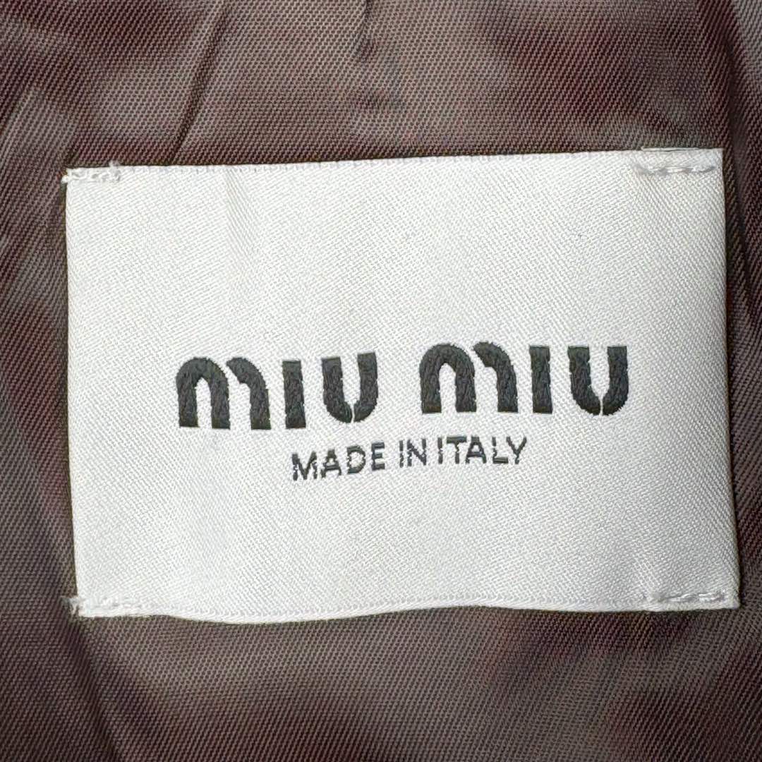 图片[16]-＃GD广顶 MIU MIU 缪缪哈林顿字母Logo刺绣尖领拉链长袖外套夹克 男女同款 棕色 面料定制全精梳棉斜纹帆布，面料非常硬挺挺括，纽扣定制开模1.8大小（市场货用的通货1.6大小的）定制miumiu御用opti拉链，袖口螺纹和下摆螺纹非常紧致，市场货松垮！里布采用日本宾霸里布，成分100%铜氨纤维（这个里布价格可以自行查询比主布还贵！）尺码：36 38 40 42-选品中心