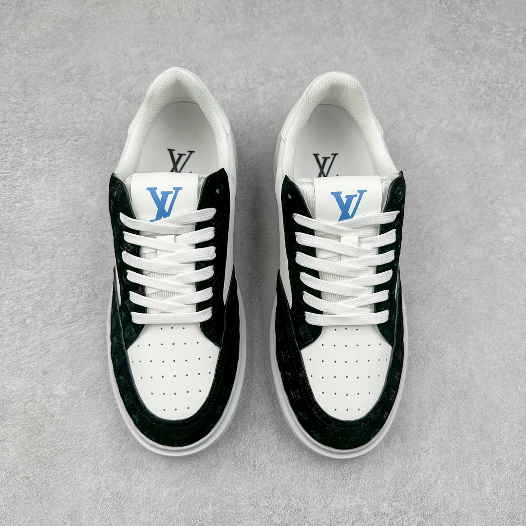 图片[2]-Louis vuitton beverly hills男士经典休闲运动鞋 款式为柔软牛皮革描摹经典 monogram 印花，塑造优雅鞋面。橡胶外底厚实而不失轻盈，其上点缀路易威登标识压纹。加衬内底和科技内衬再度升级舒适体验。意大利进口小牛皮内里高档舒适，原版大底轻盈耐磨！纯手工制作，细节决定品质 路易威登 -高端品质 原单-鞋面：🔝纳帕小牛皮、高周波品牌logo-内里：高弹力帆布布匹，牛皮垫脚-大底：超轻🌲tpu发泡🌲成型大底-超高品控·做工精细：凸显(高端·贵气·档次) 尺码：38-45-选品中心