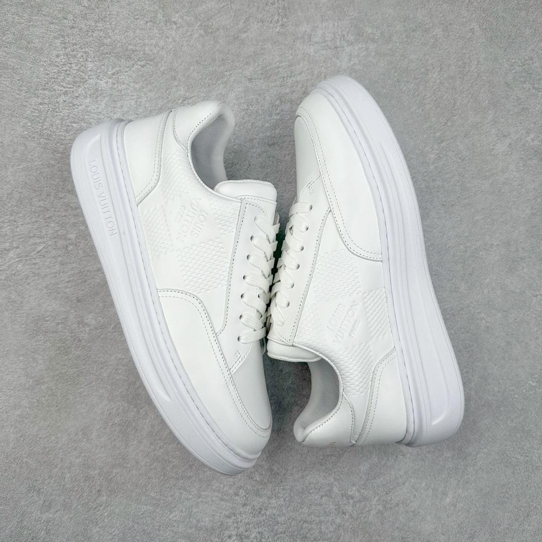 图片[3]-Louis vuitton beverly hills男士经典休闲运动鞋 款式为柔软牛皮革描摹经典 monogram 印花，塑造优雅鞋面。橡胶外底厚实而不失轻盈，其上点缀路易威登标识压纹。加衬内底和科技内衬再度升级舒适体验。意大利进口小牛皮内里高档舒适，原版大底轻盈耐磨！纯手工制作，细节决定品质 路易威登 -高端品质 原单-鞋面：🔝纳帕小牛皮、高周波品牌logo-内里：高弹力帆布布匹，牛皮垫脚-大底：超轻🌲tpu发泡🌲成型大底-超高品控·做工精细：凸显(高端·贵气·档次) 尺码：38-45-选品中心