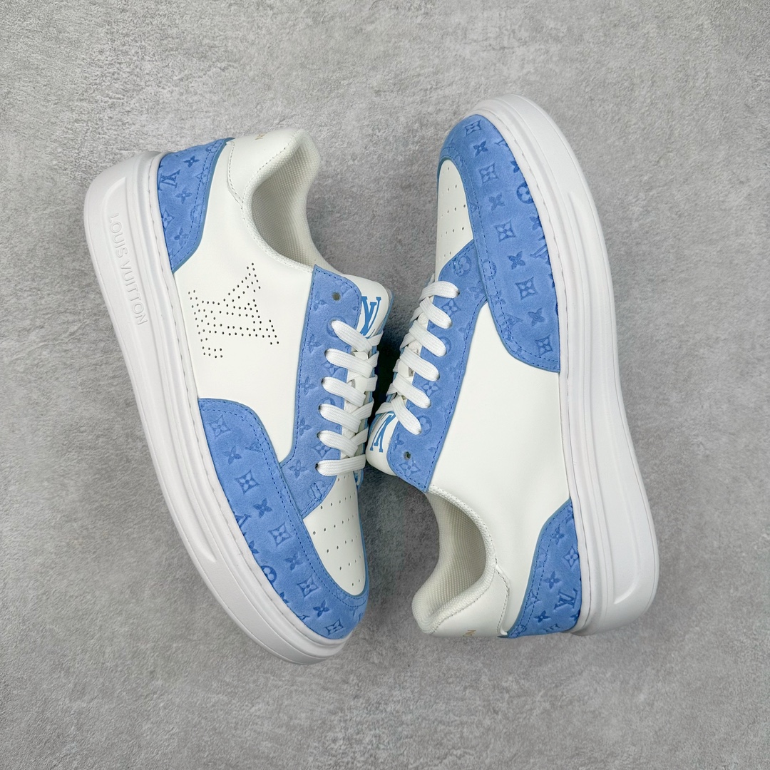 图片[3]-Louis vuitton beverly hills男士经典休闲运动鞋 款式为柔软牛皮革描摹经典 monogram 印花，塑造优雅鞋面。橡胶外底厚实而不失轻盈，其上点缀路易威登标识压纹。加衬内底和科技内衬再度升级舒适体验。意大利进口小牛皮内里高档舒适，原版大底轻盈耐磨！纯手工制作，细节决定品质 路易威登 -高端品质 原单-鞋面：🔝纳帕小牛皮、高周波品牌logo-内里：高弹力帆布布匹，牛皮垫脚-大底：超轻🌲tpu发泡🌲成型大底-超高品控·做工精细：凸显(高端·贵气·档次) 尺码：38-45-选品中心